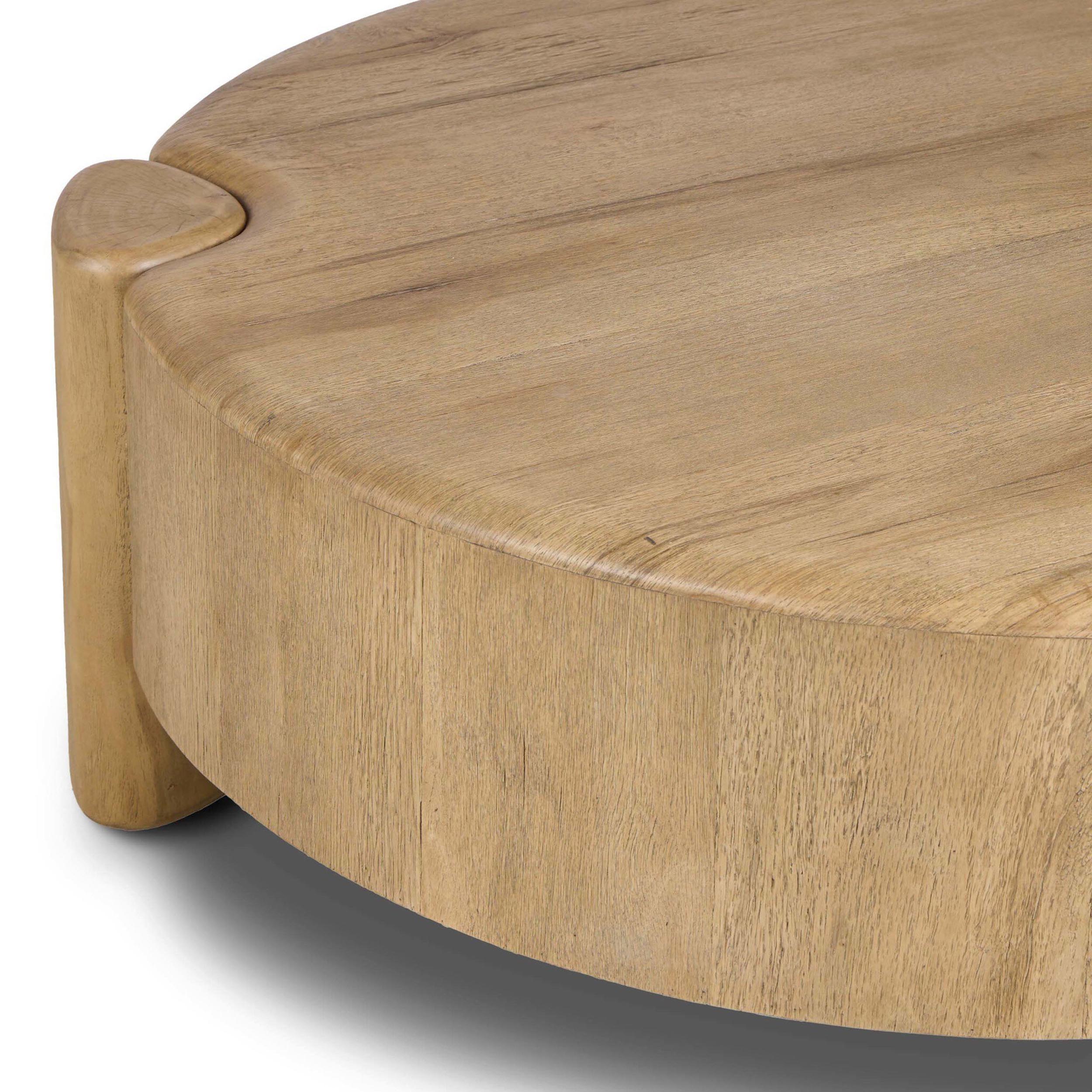Toman Coffee Table, Rustic Oak Veneer