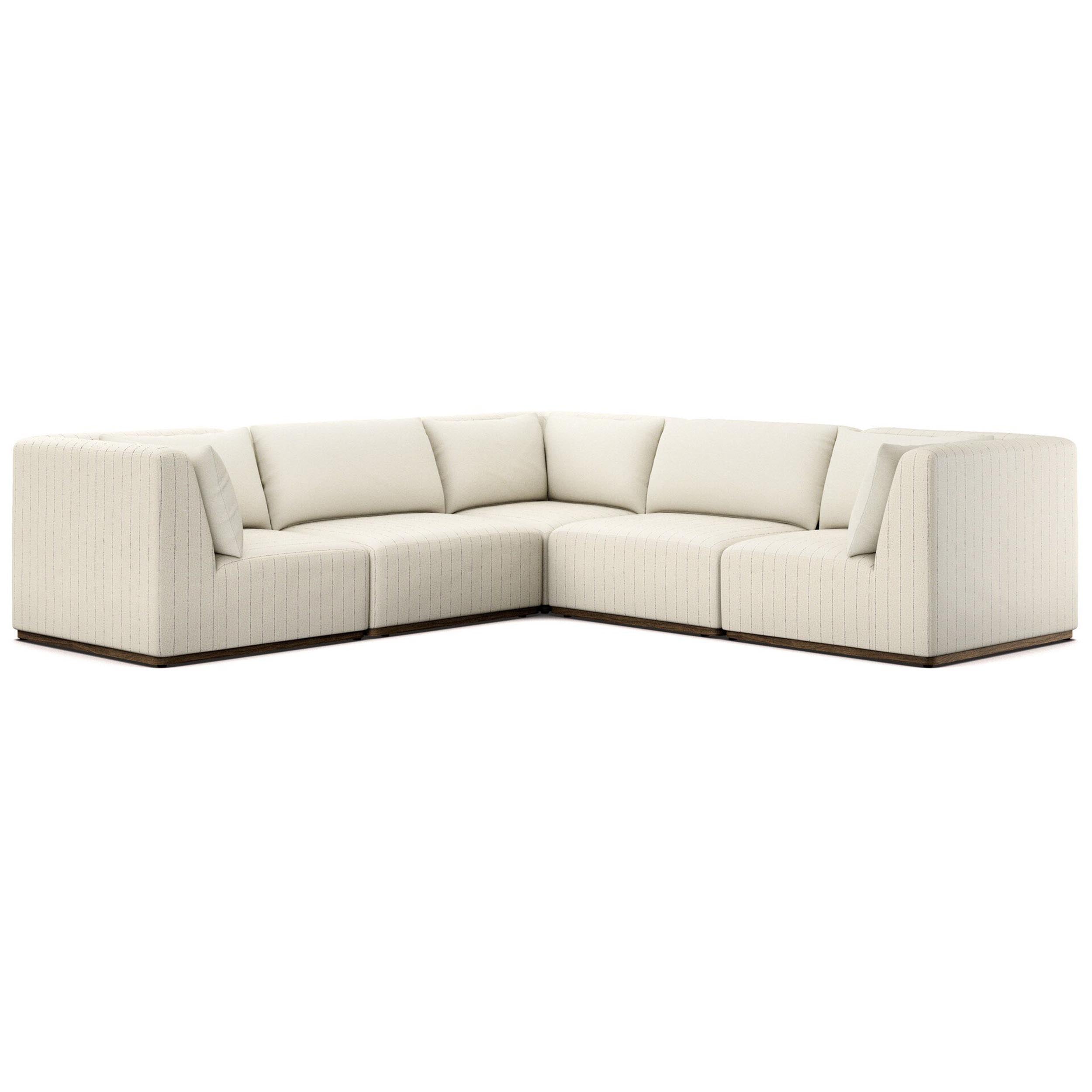 Adler Outdoor 5-Piece Sectional, Amalfi Natural