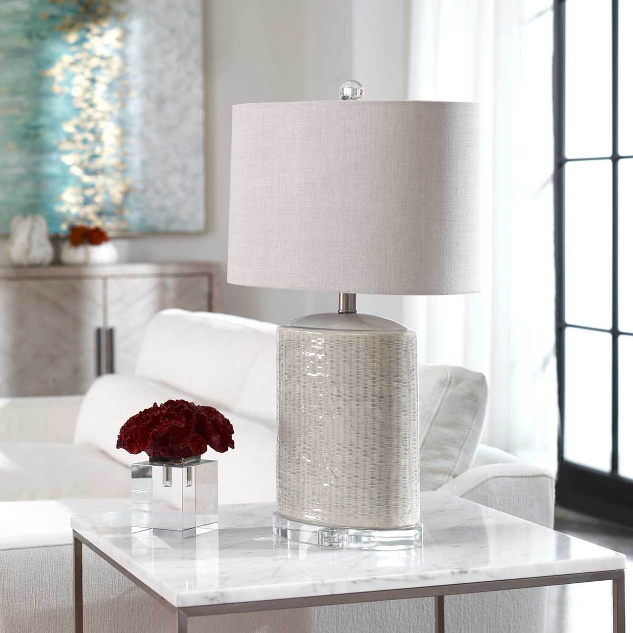Modica Table Lamp, Taupe