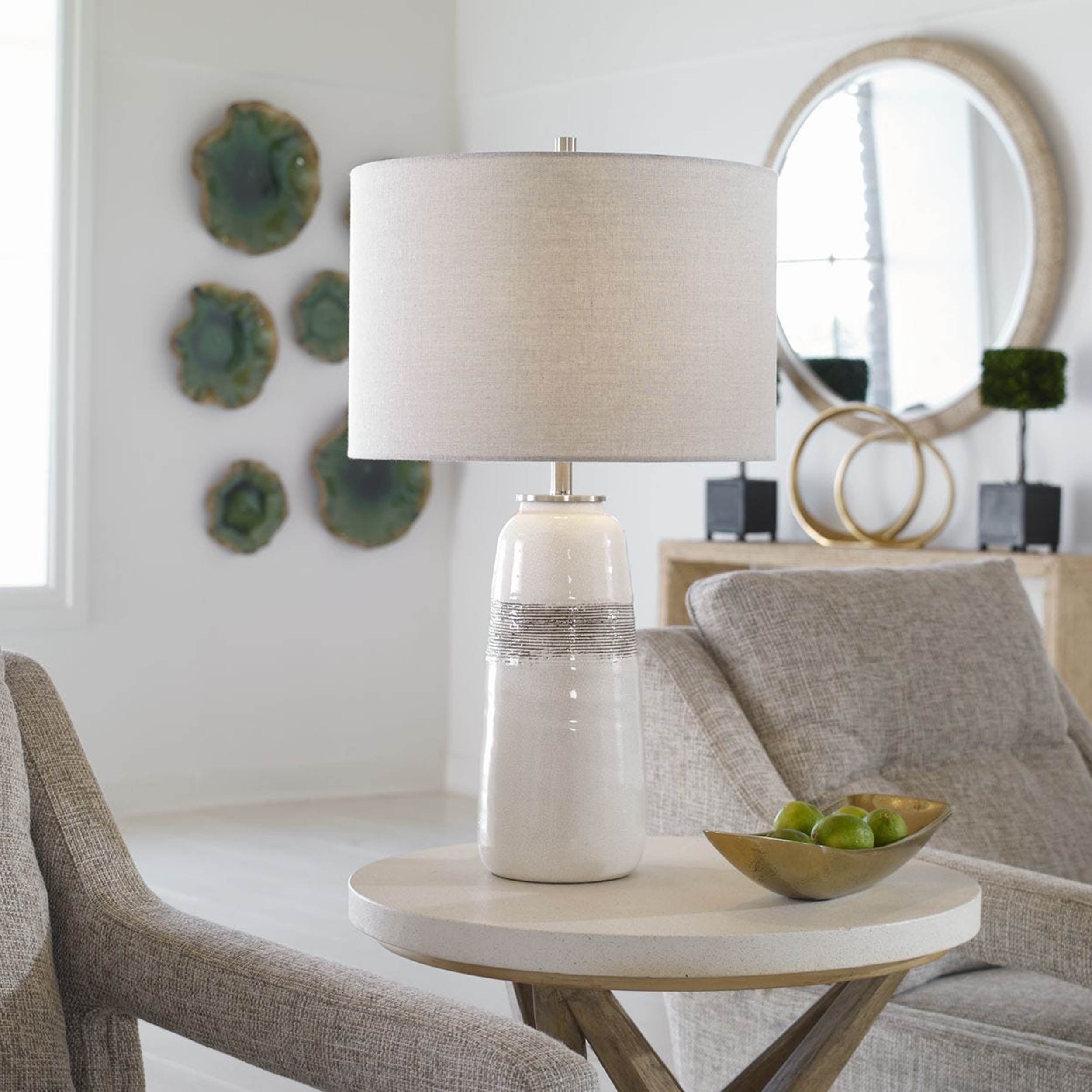 Comanche Table Lamp, Off-White