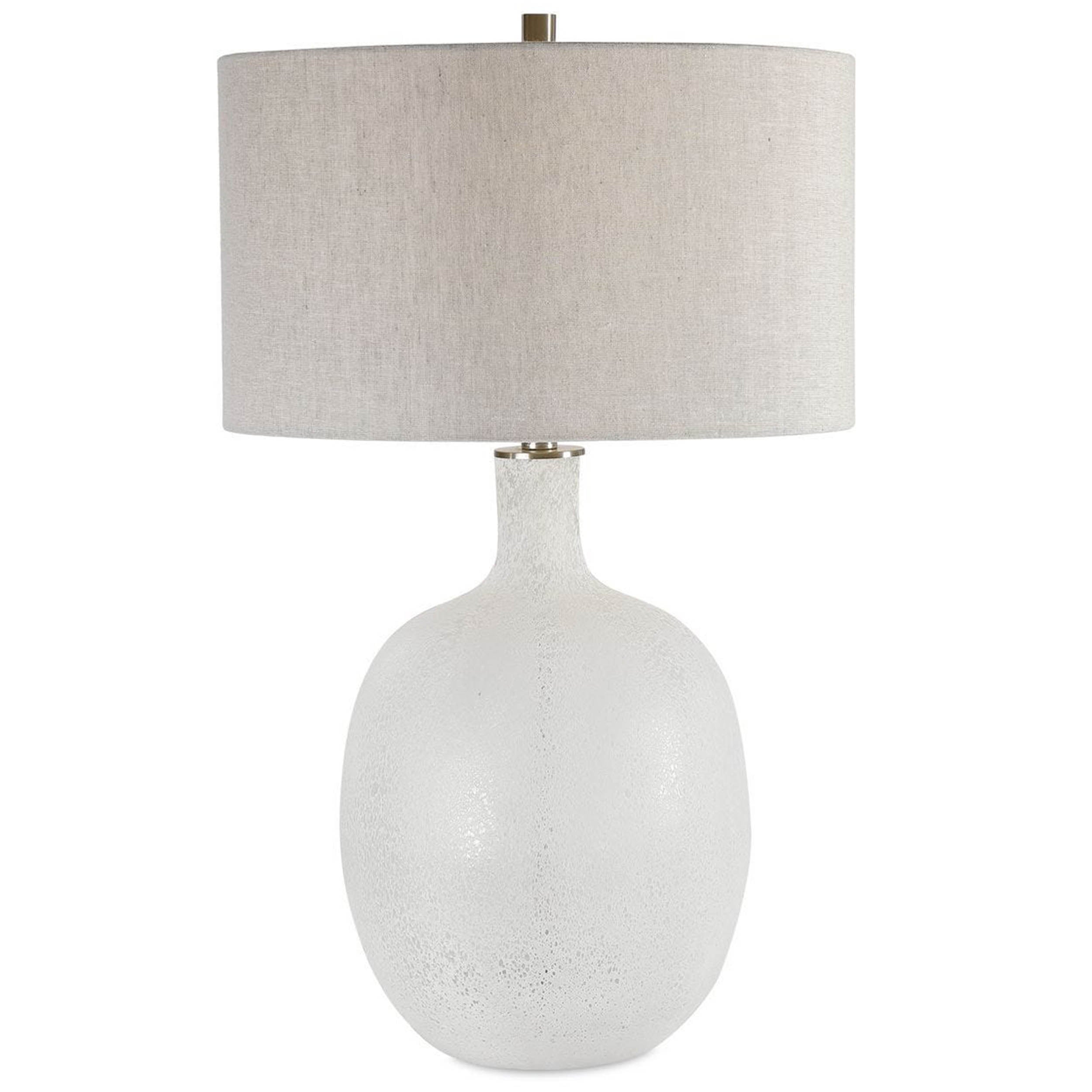 Whiteout Table Lamp, Aged White