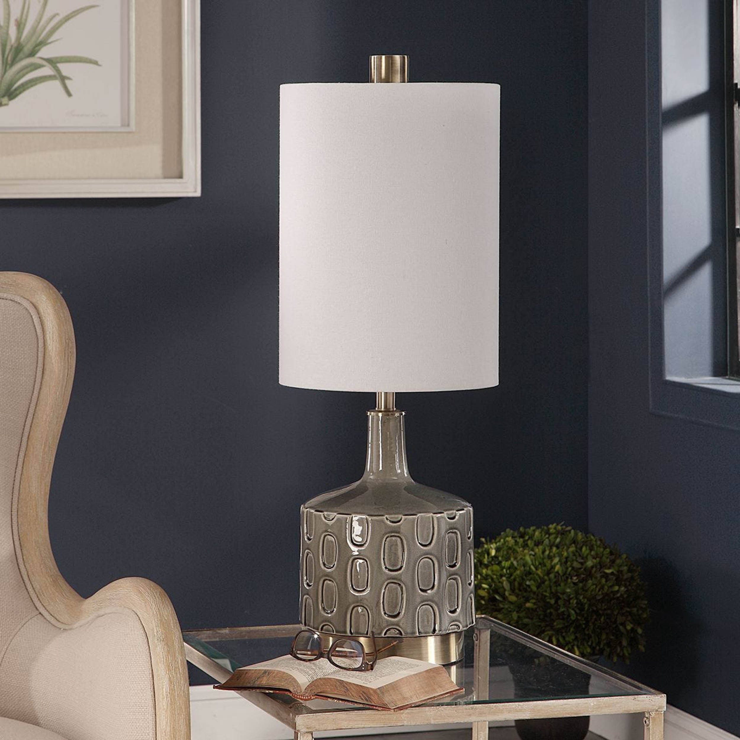 Darrin Table Lamp, Grey