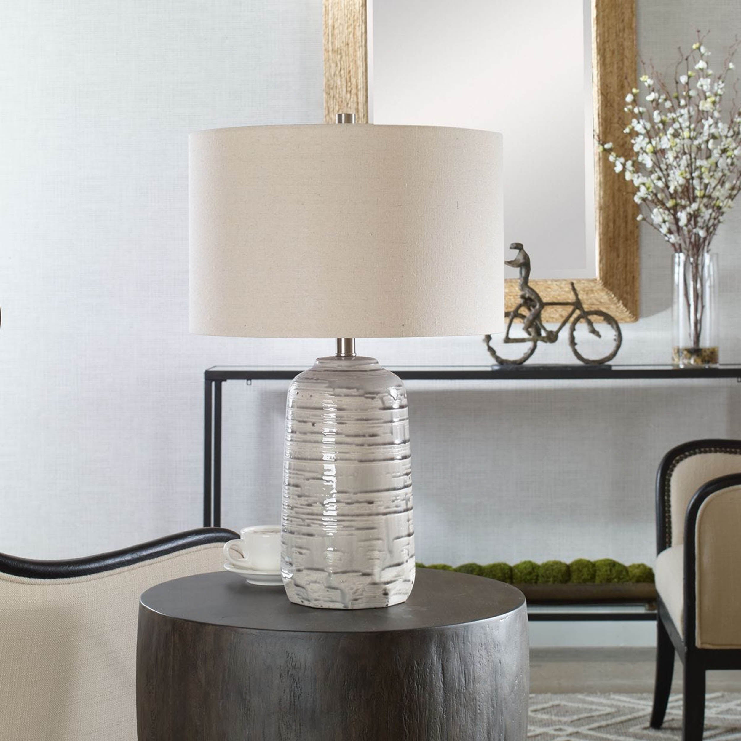 Cyclone Table Lamp, Grey