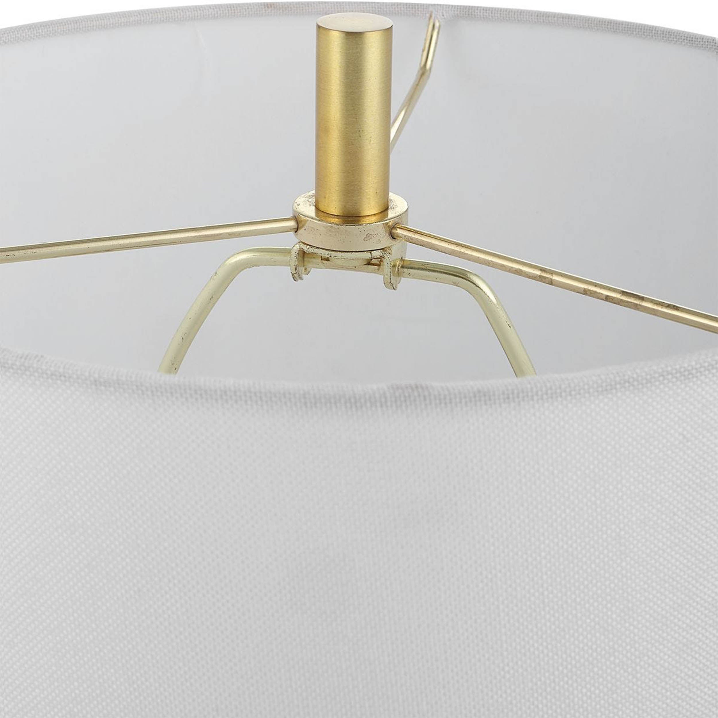 Turret Buffet Lamp, White