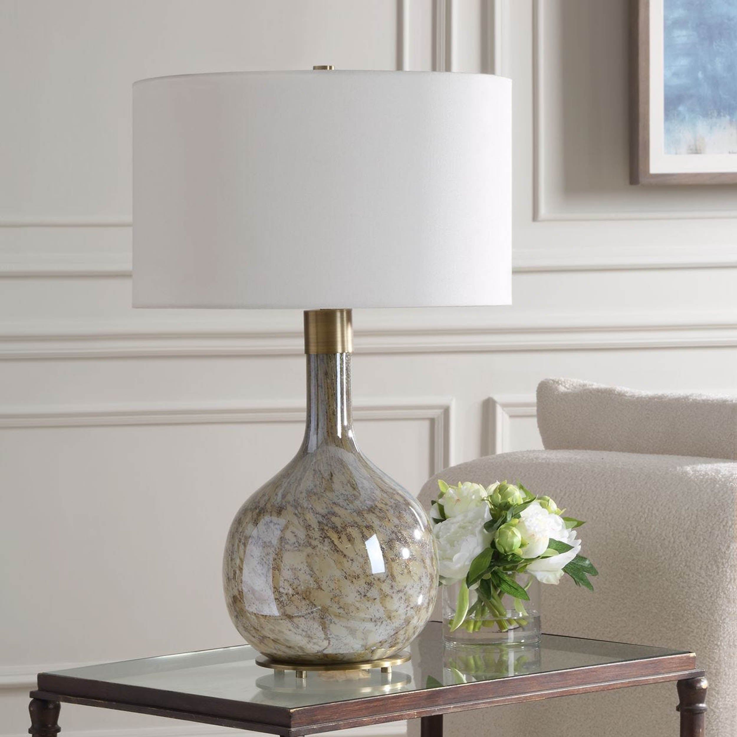 Rhine Table Lamp, Light Brown