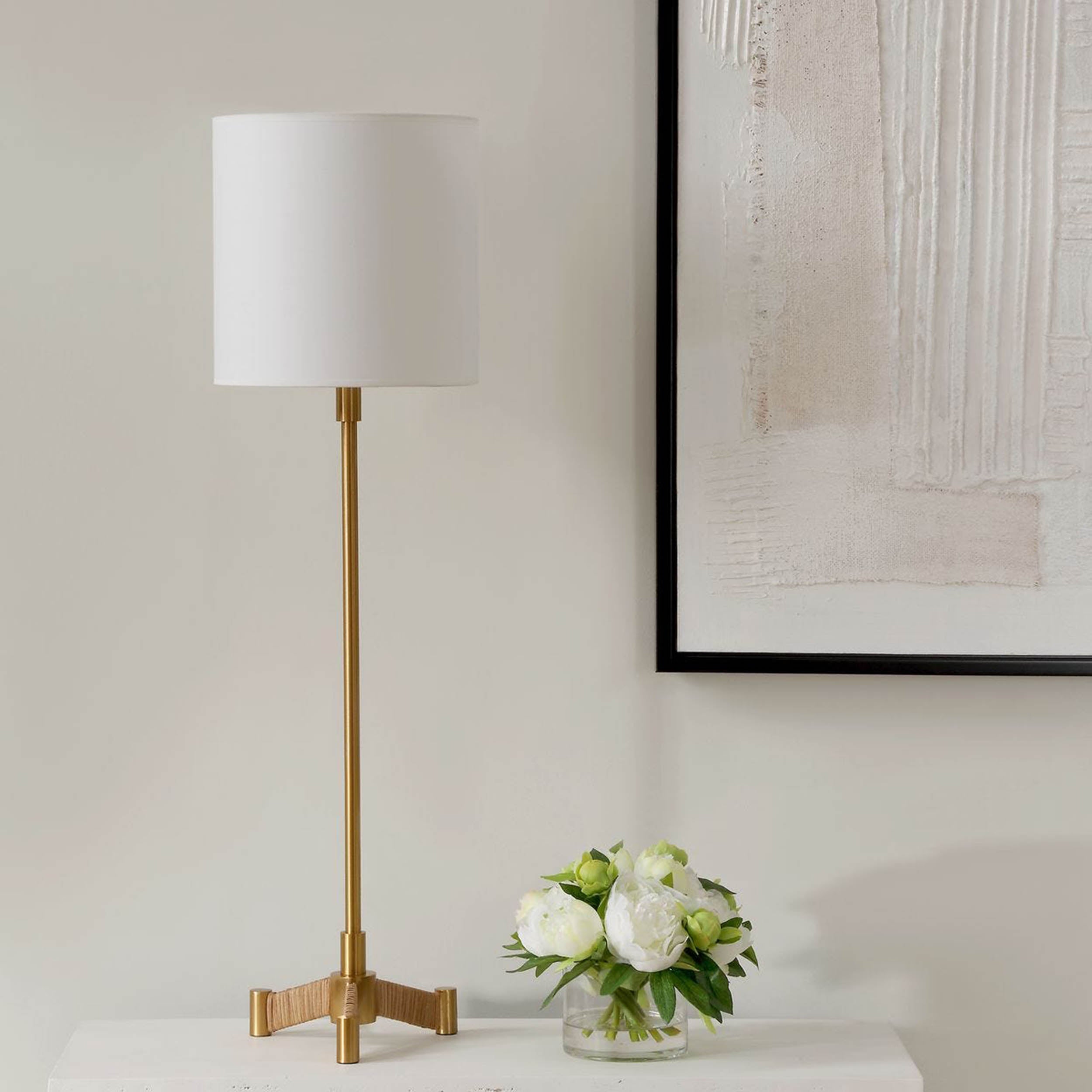 Lautoka Buffet Lamp, Brass