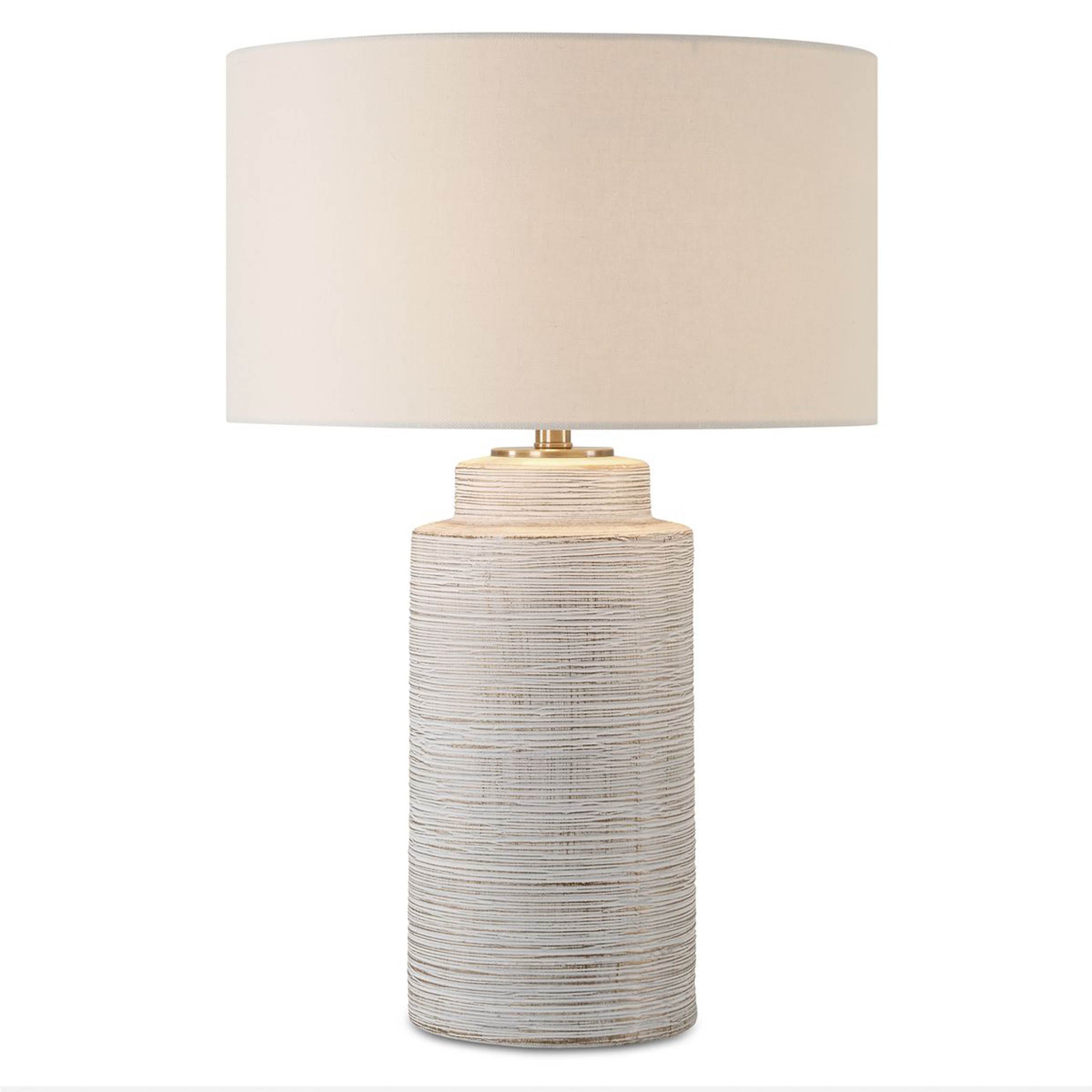 Crimp Table Lamp, Ivory