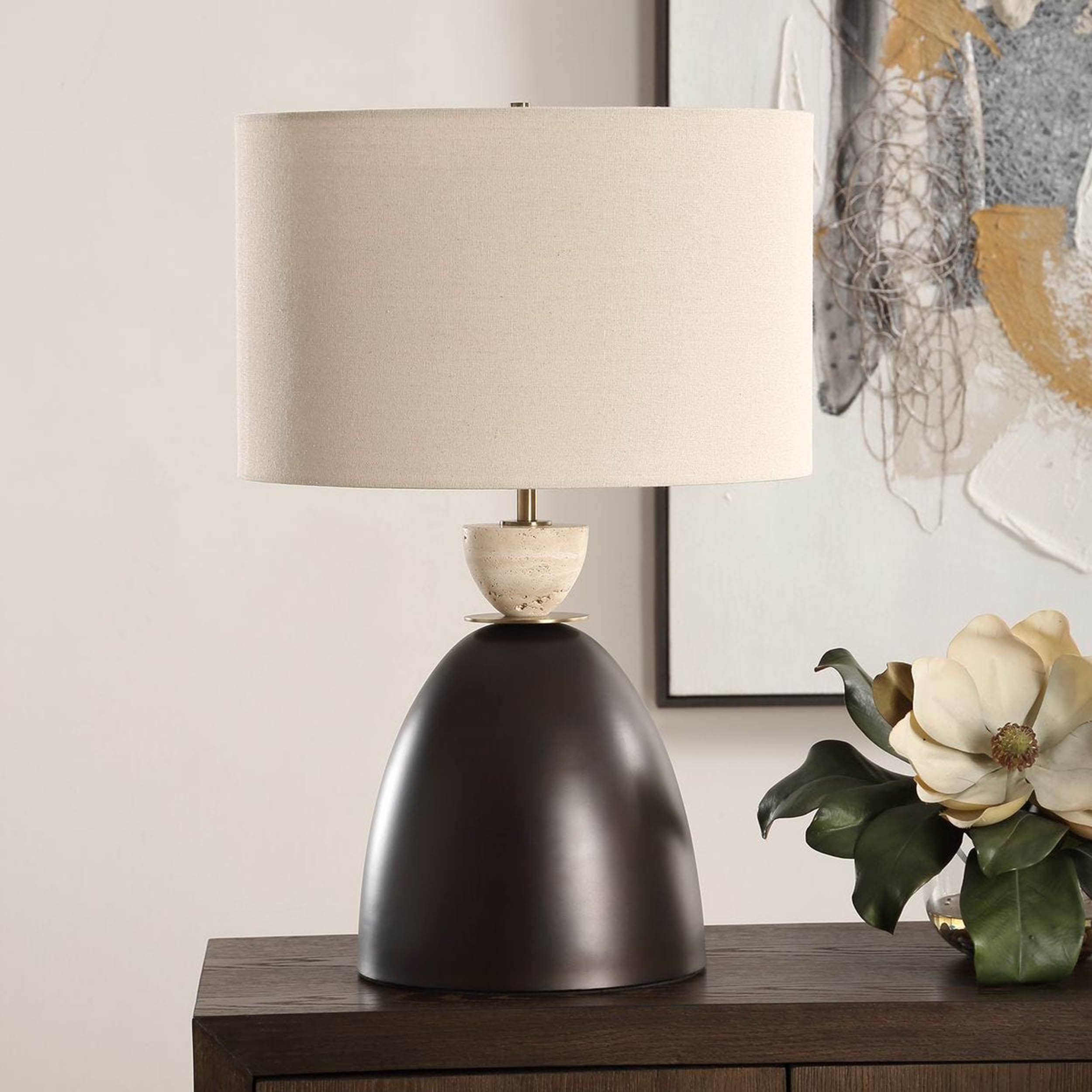 Procida Table Lamp, Dark Bronze