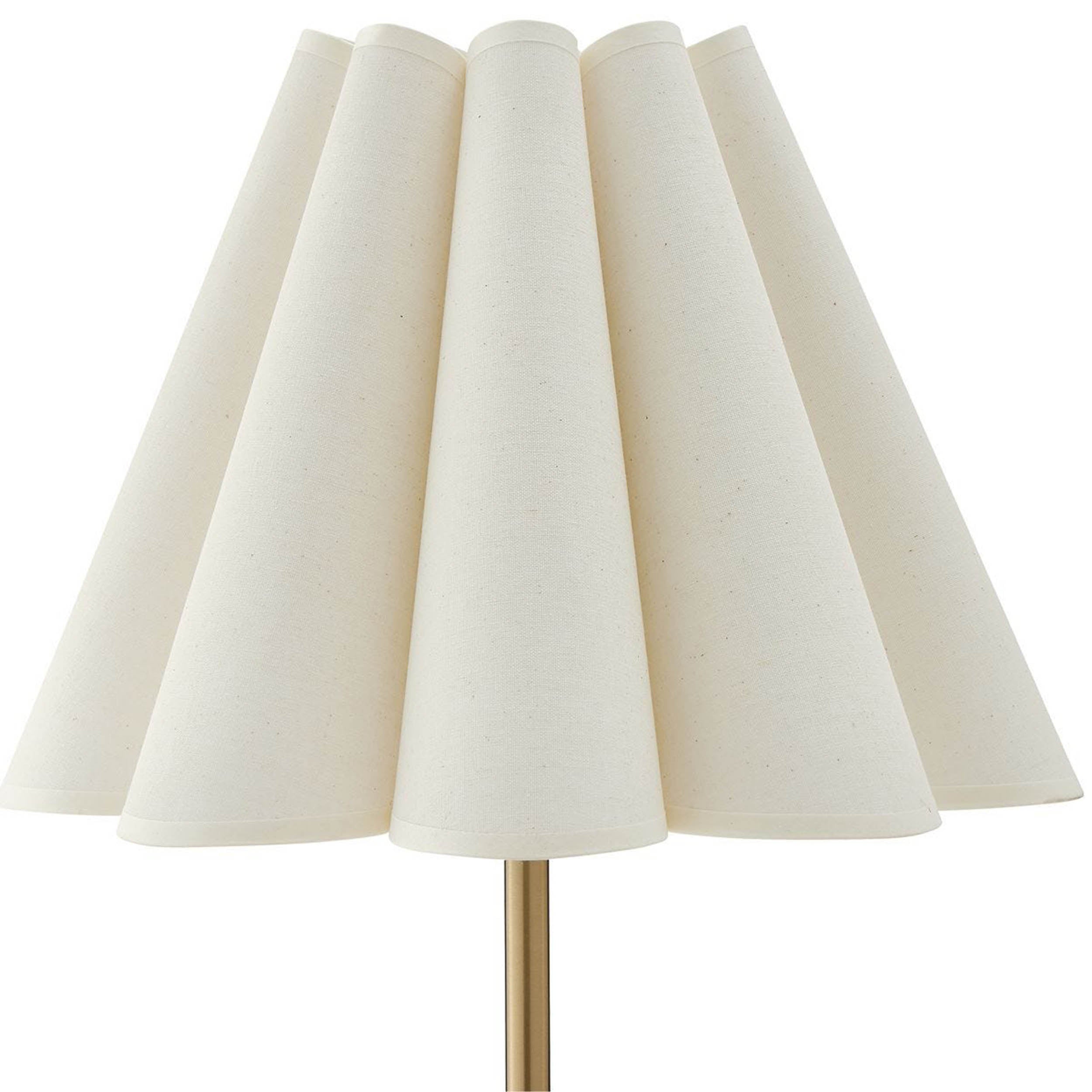 Lilabet Table Lamp, White, Brass