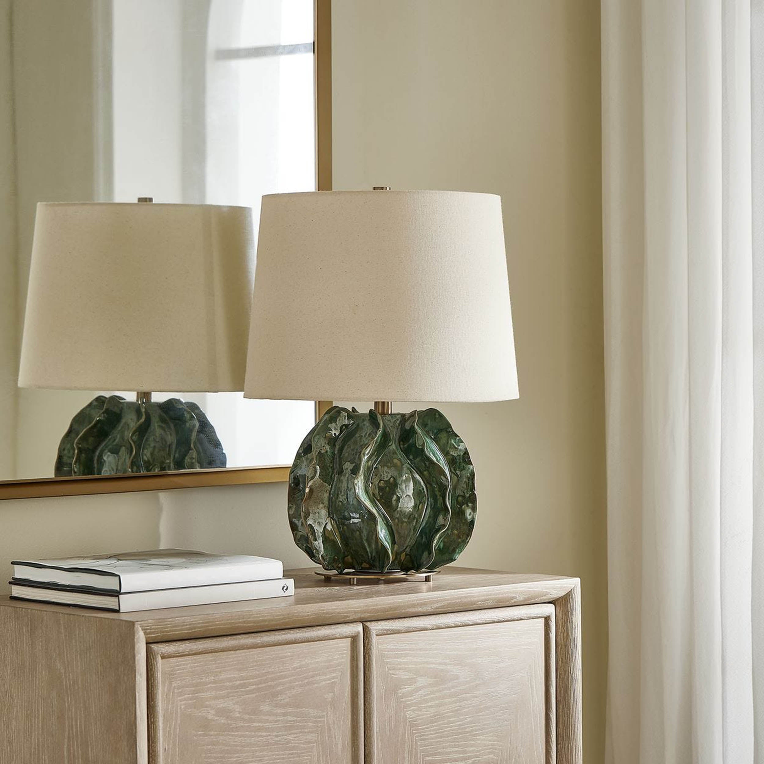 Guinevere Table Lamp, Green