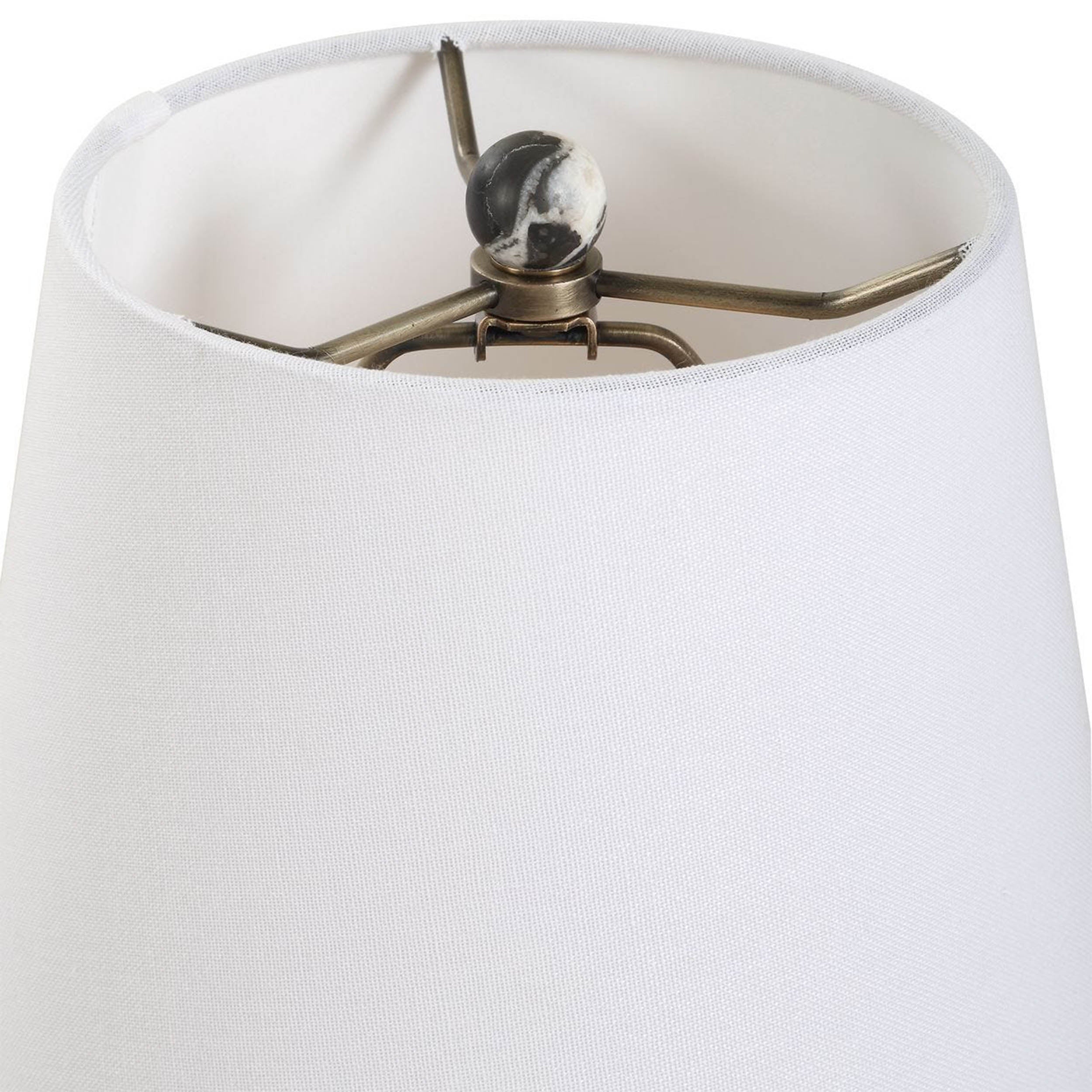 Marcela Buffet Lamp, Black/White