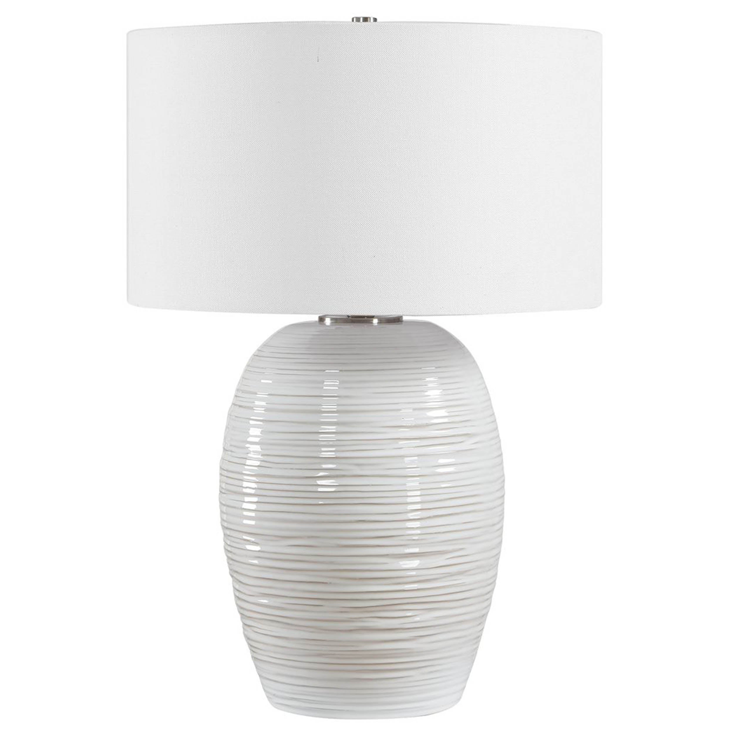 Alkman Table Lamp, White