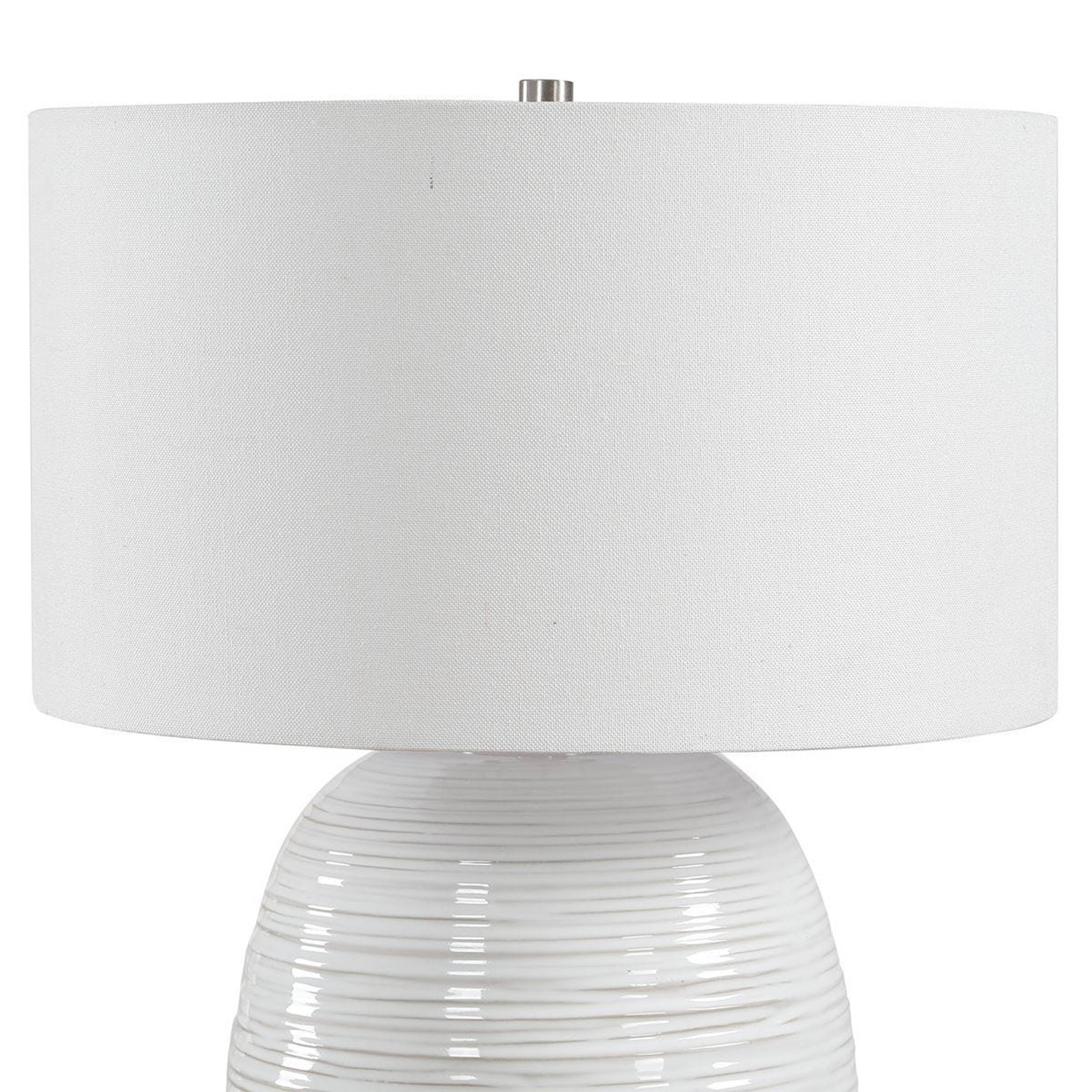 Alkman Table Lamp, White