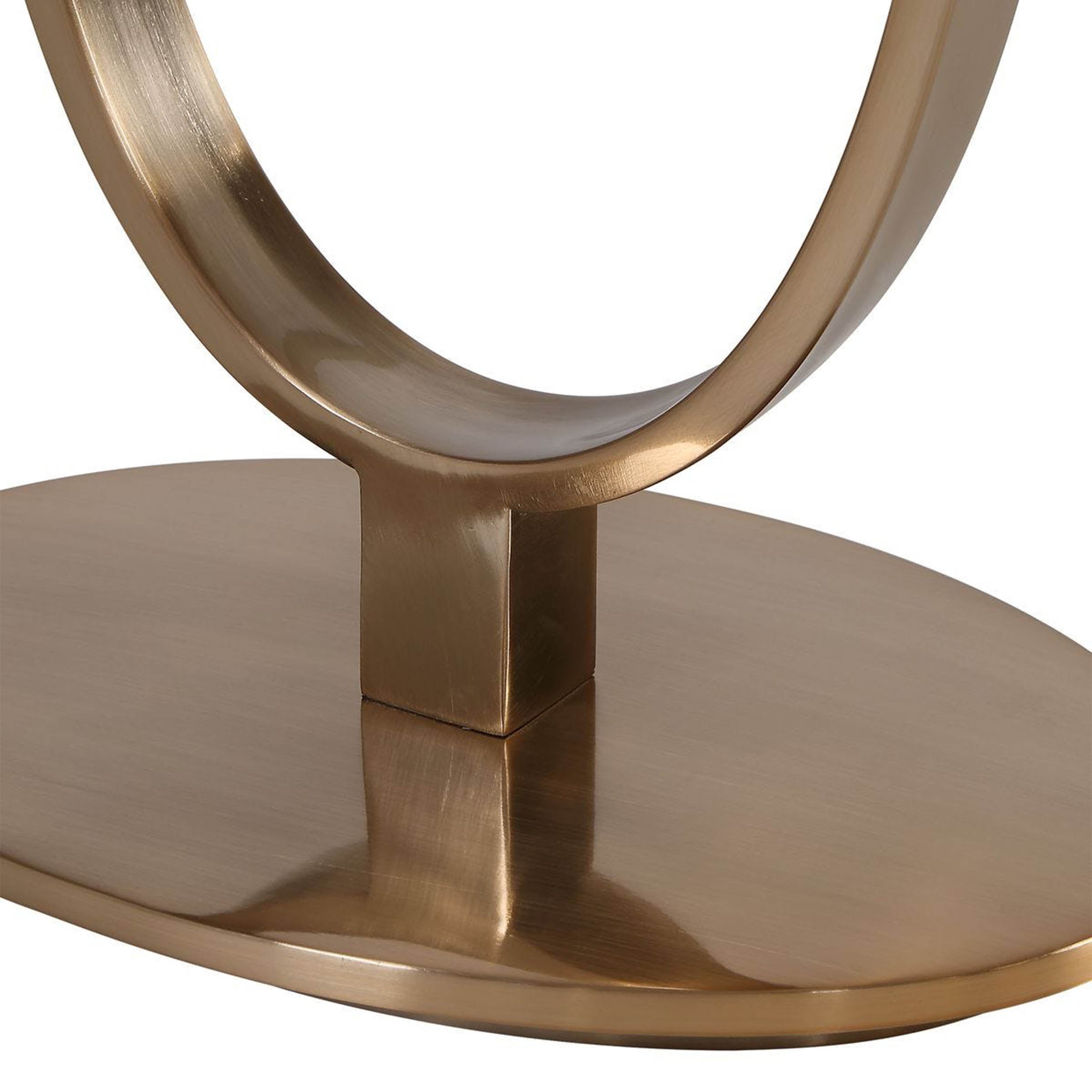 Tordin Floor Lamp, Antique Brass