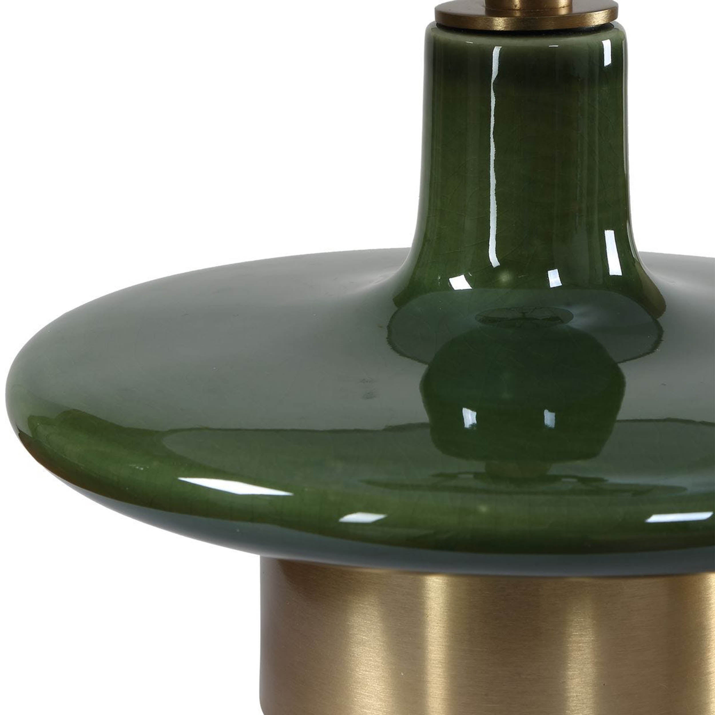 Sieler Table Lamp, Moss Green