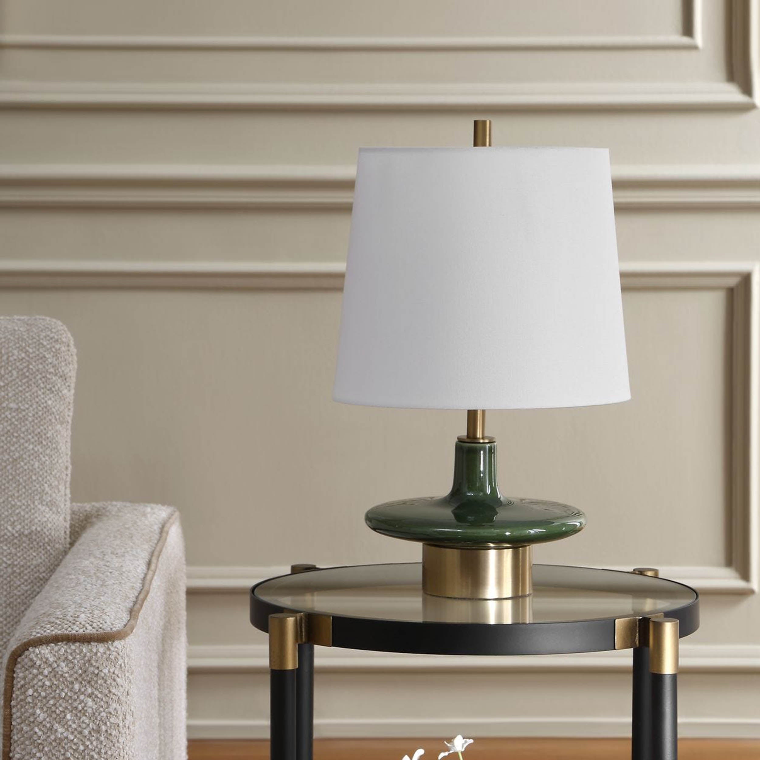 Sieler Table Lamp, Moss Green