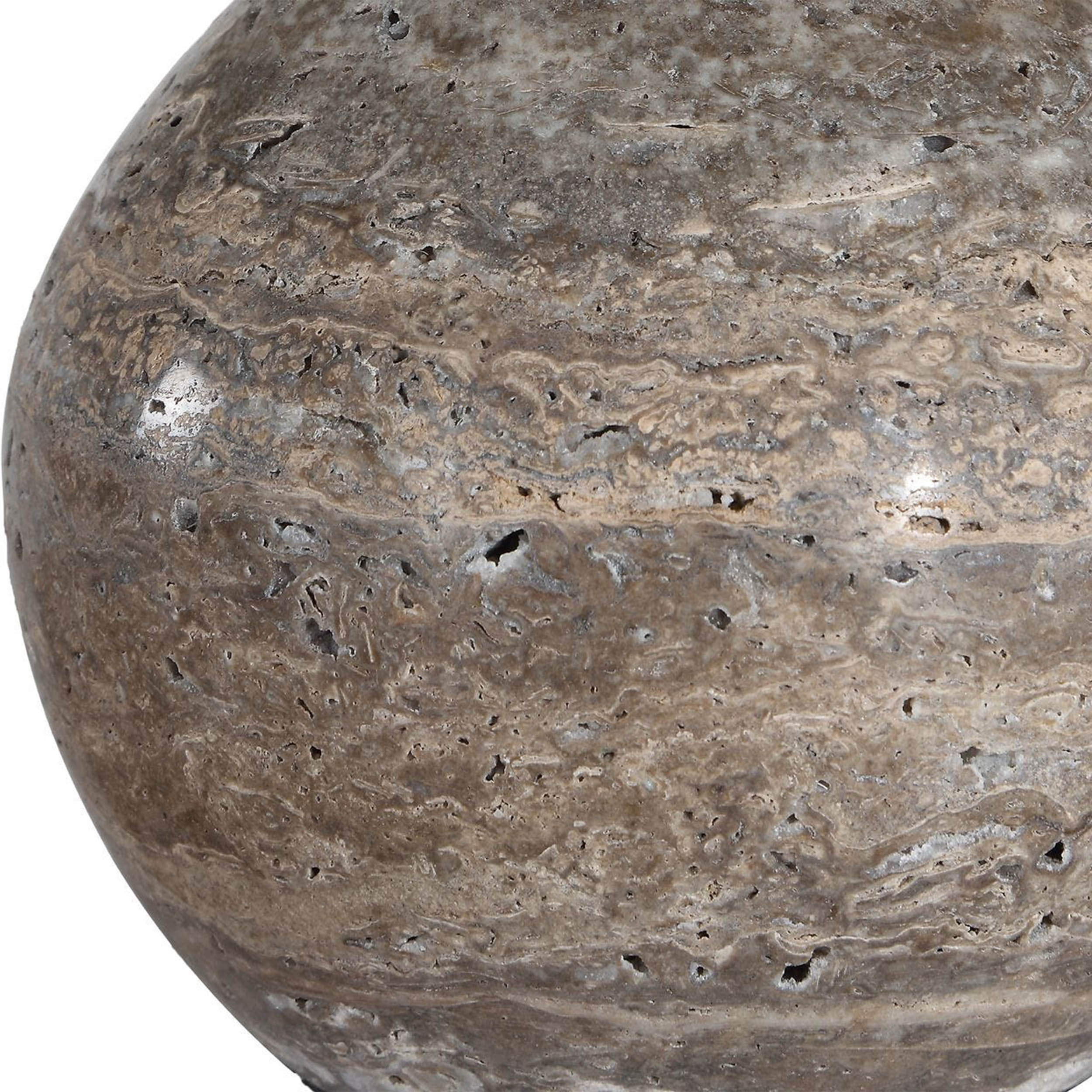 Jaycee Buffet Lamp, Dark Travertine