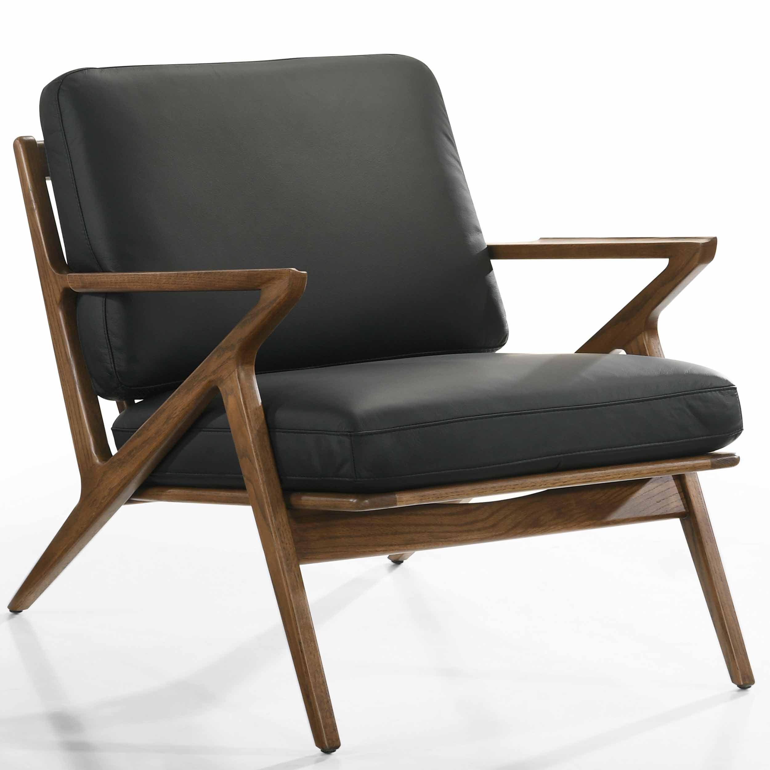 Loki 4136 Chair, Black/Walnut
