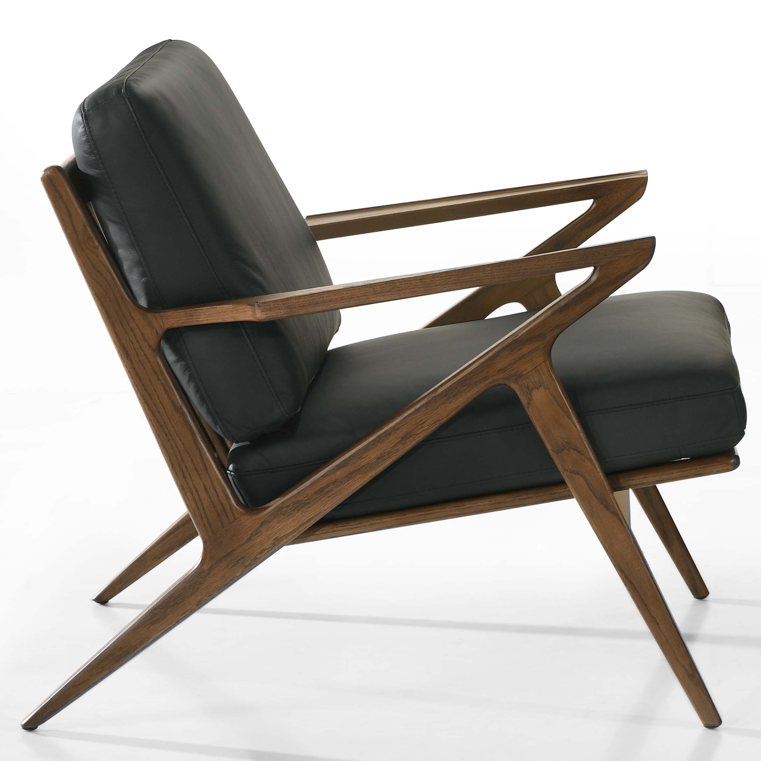 Loki 4136 Chair, Black/Walnut