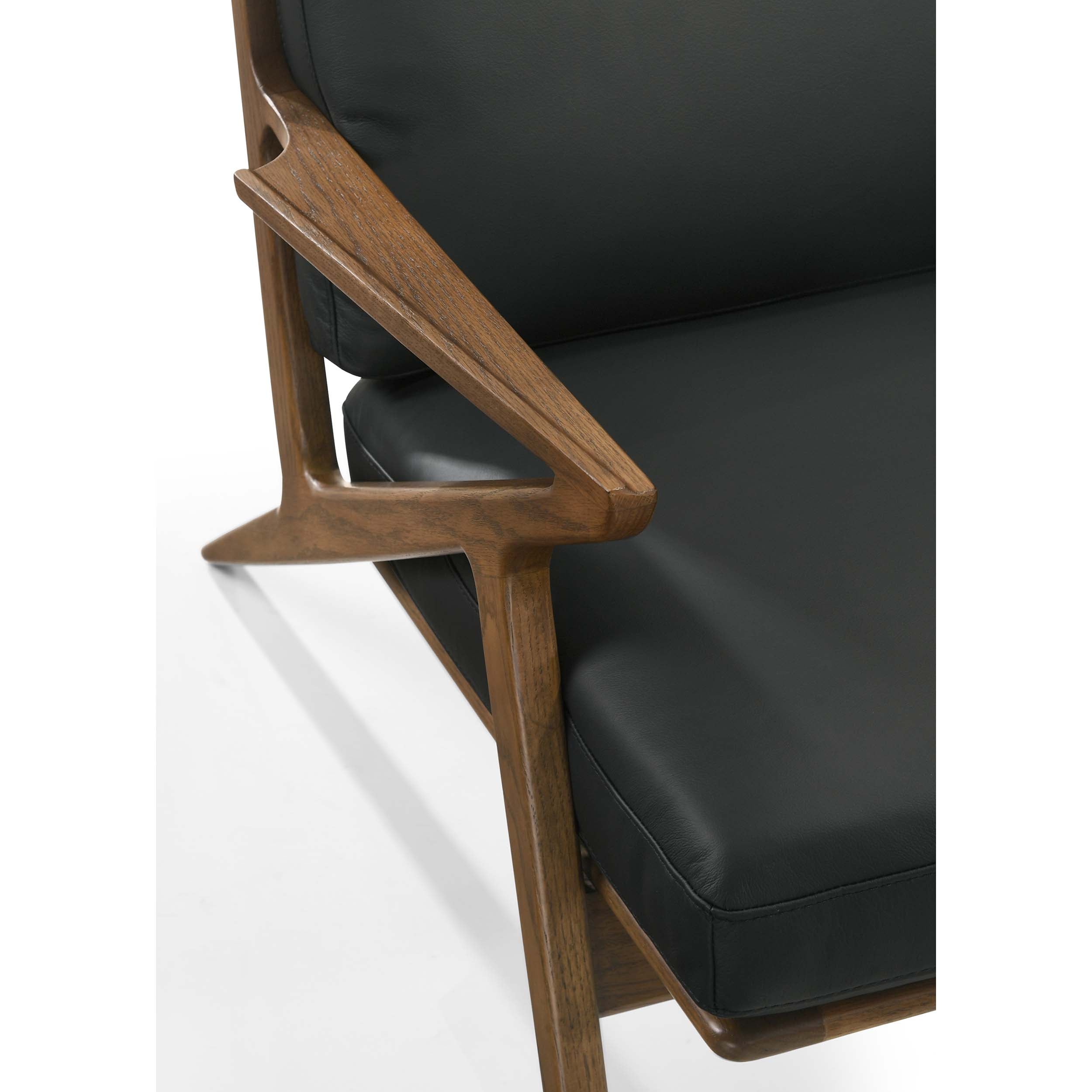Loki 4136 Chair, Black/Walnut
