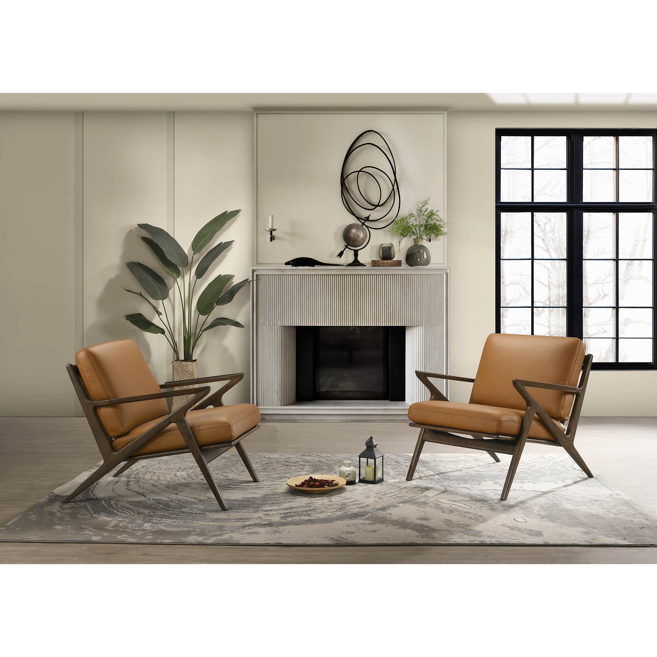 Loki 4136 Chair, Saddle/Moccha