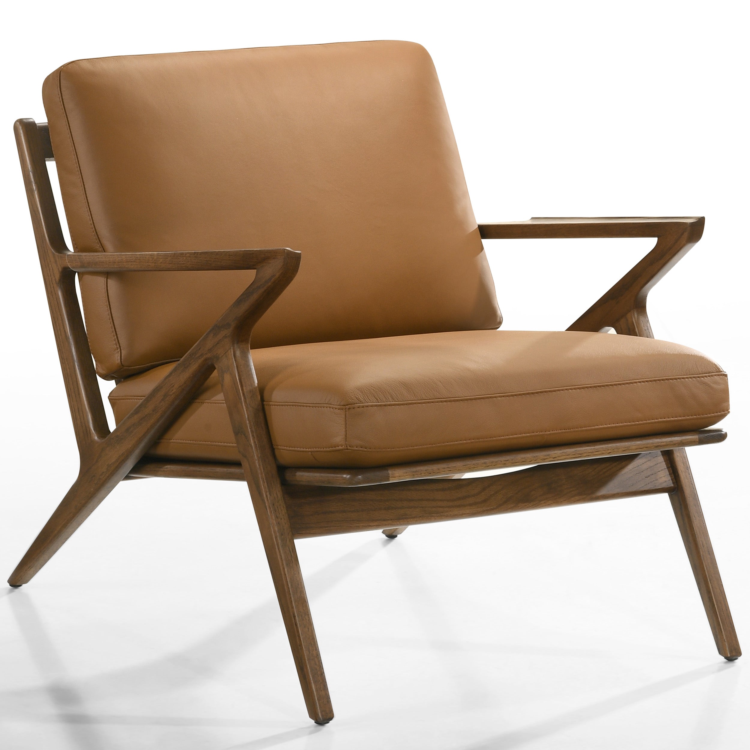 Loki 4136 Chair, Saddle/Walnut