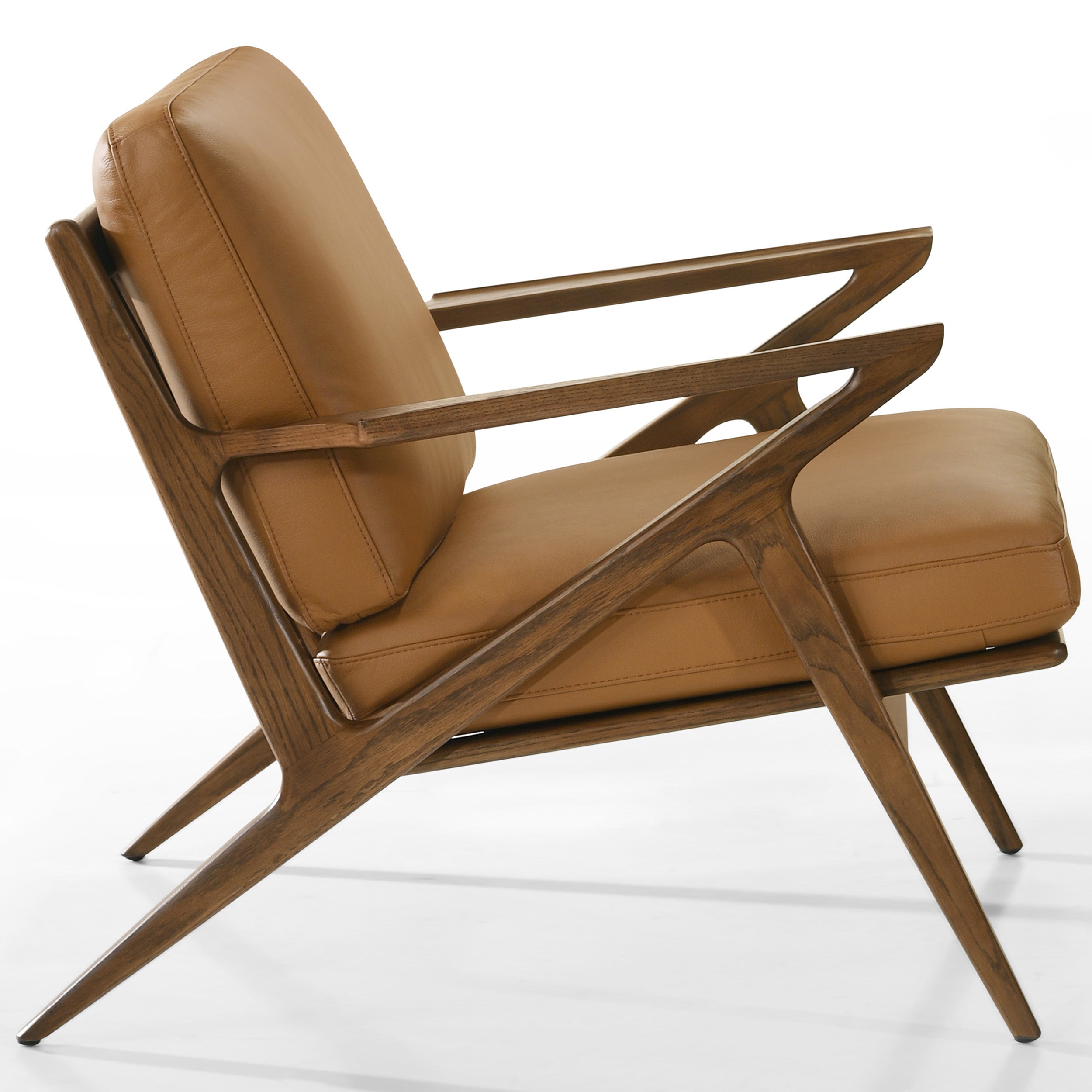 Loki 4136 Chair, Saddle/Walnut