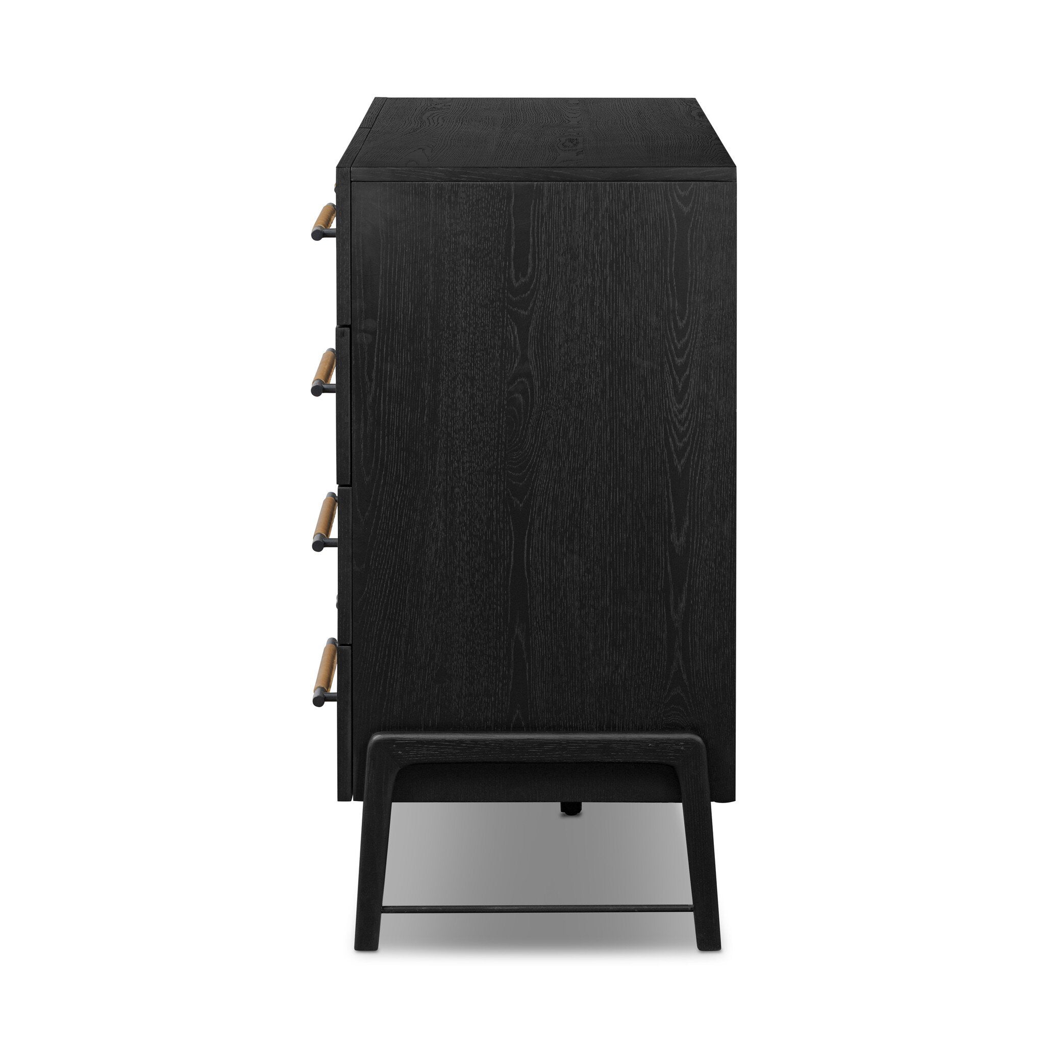 Rosedale 8 Drawer Dresser, Ebony Oak Veneer