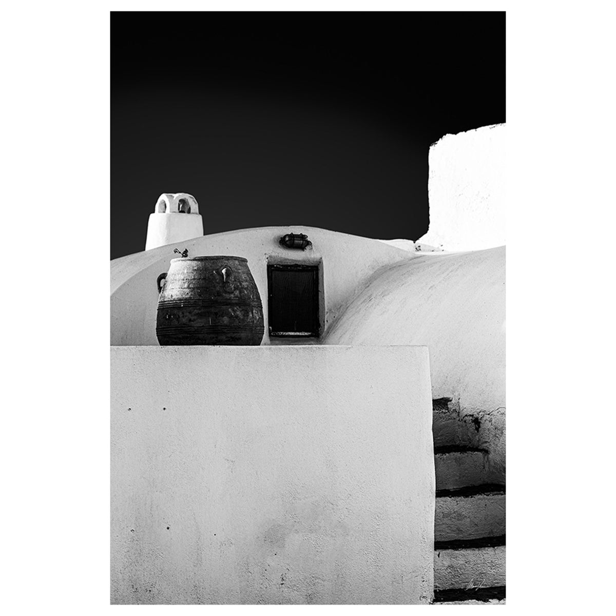 Santorini in BW Detail I