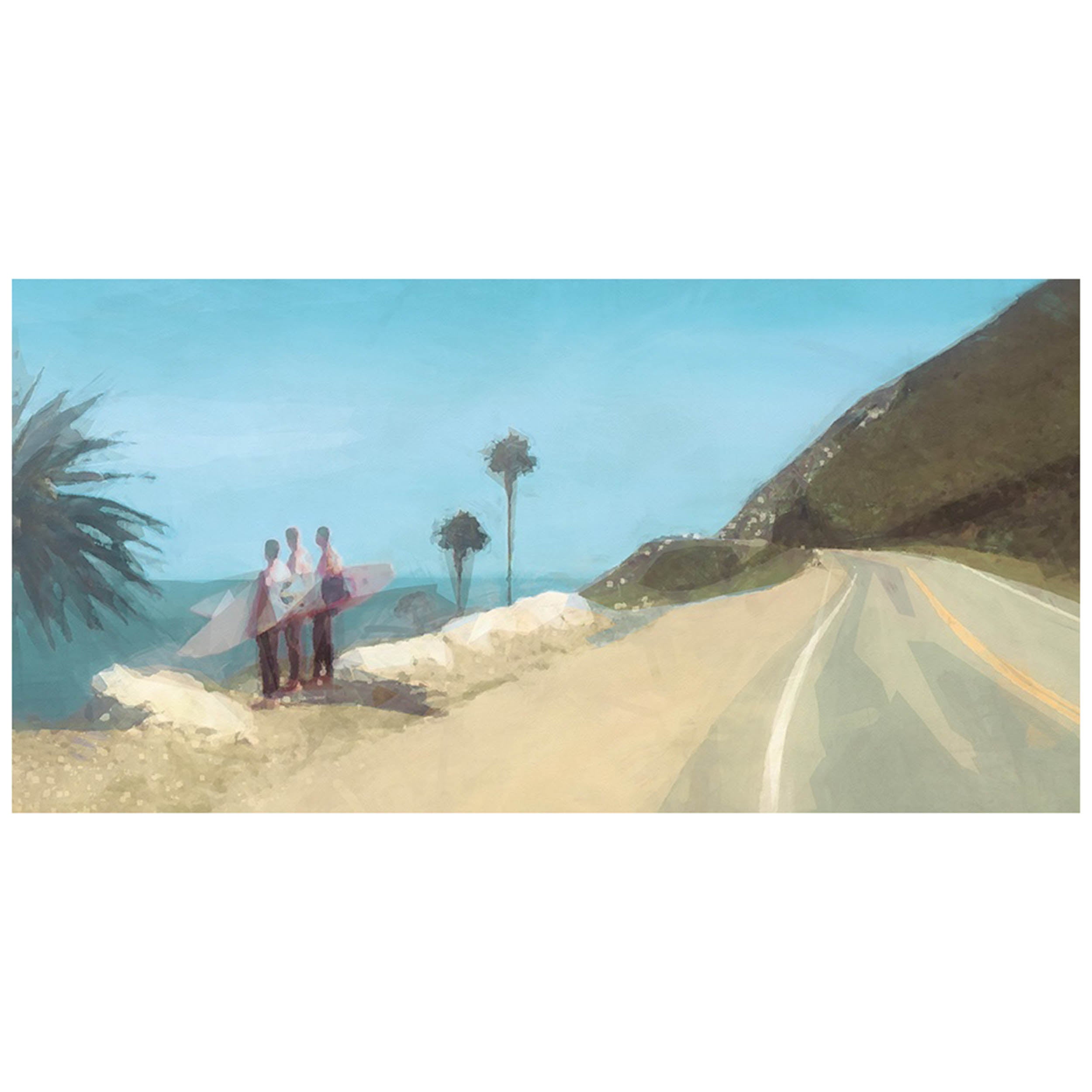 Surfers at The Point