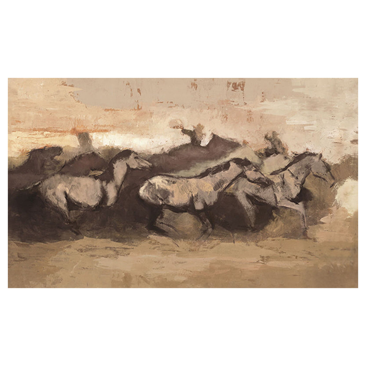 Abstracted Horse Herd