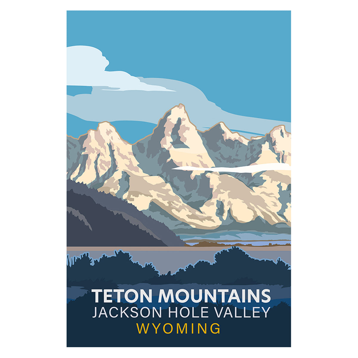 Teton Mountains Jackson Hole Valley Wyoming