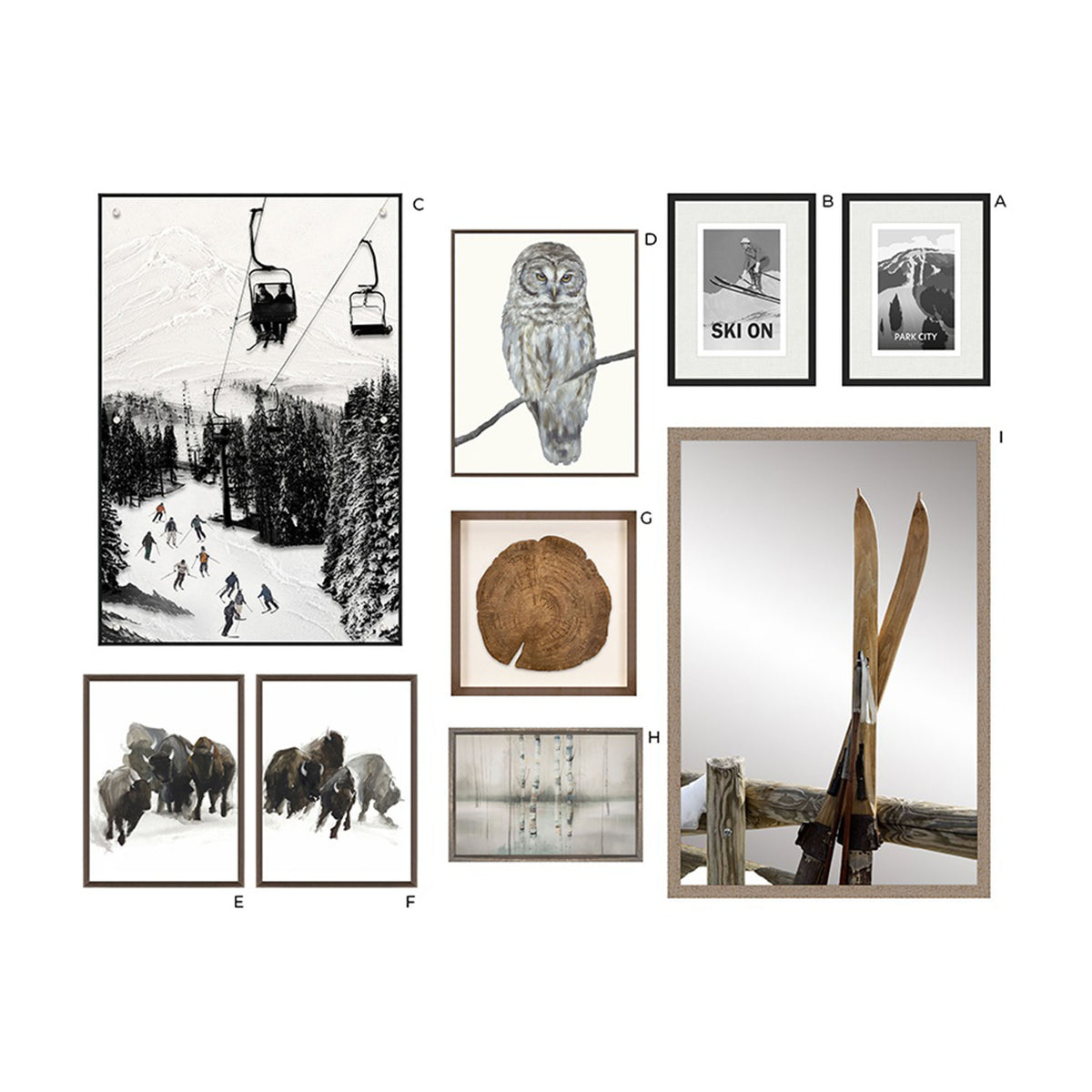 Echoes of Elevation Collage (Set of 9)