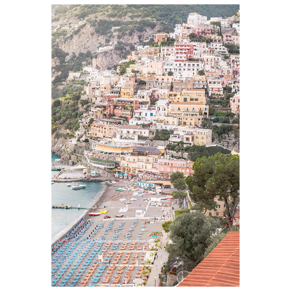 Looking over Positano