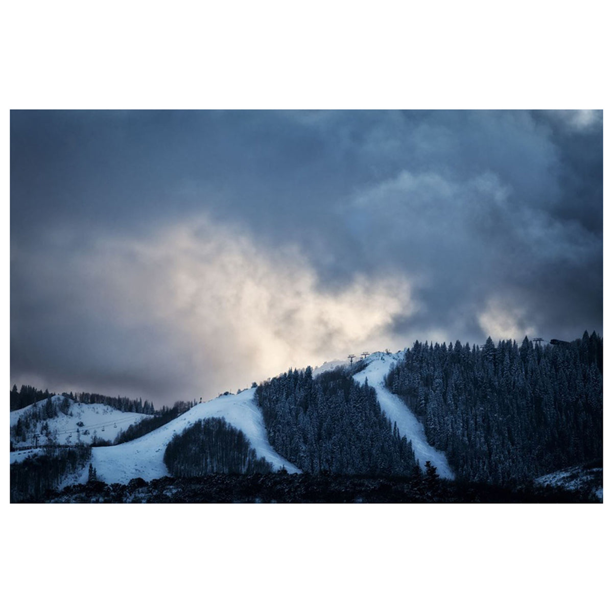 Ski Slope Sunset