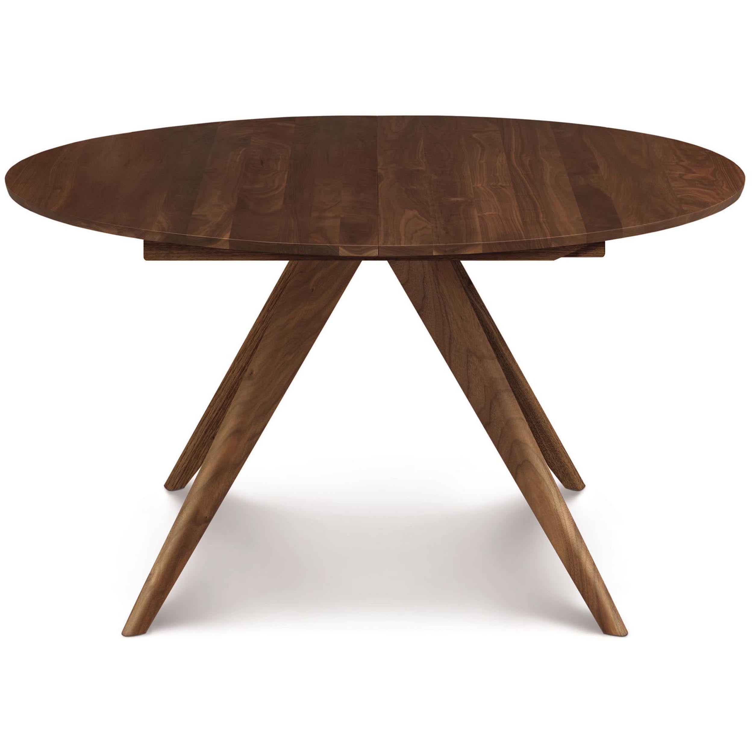Catalina Round Extension Table, Natural Walnut
