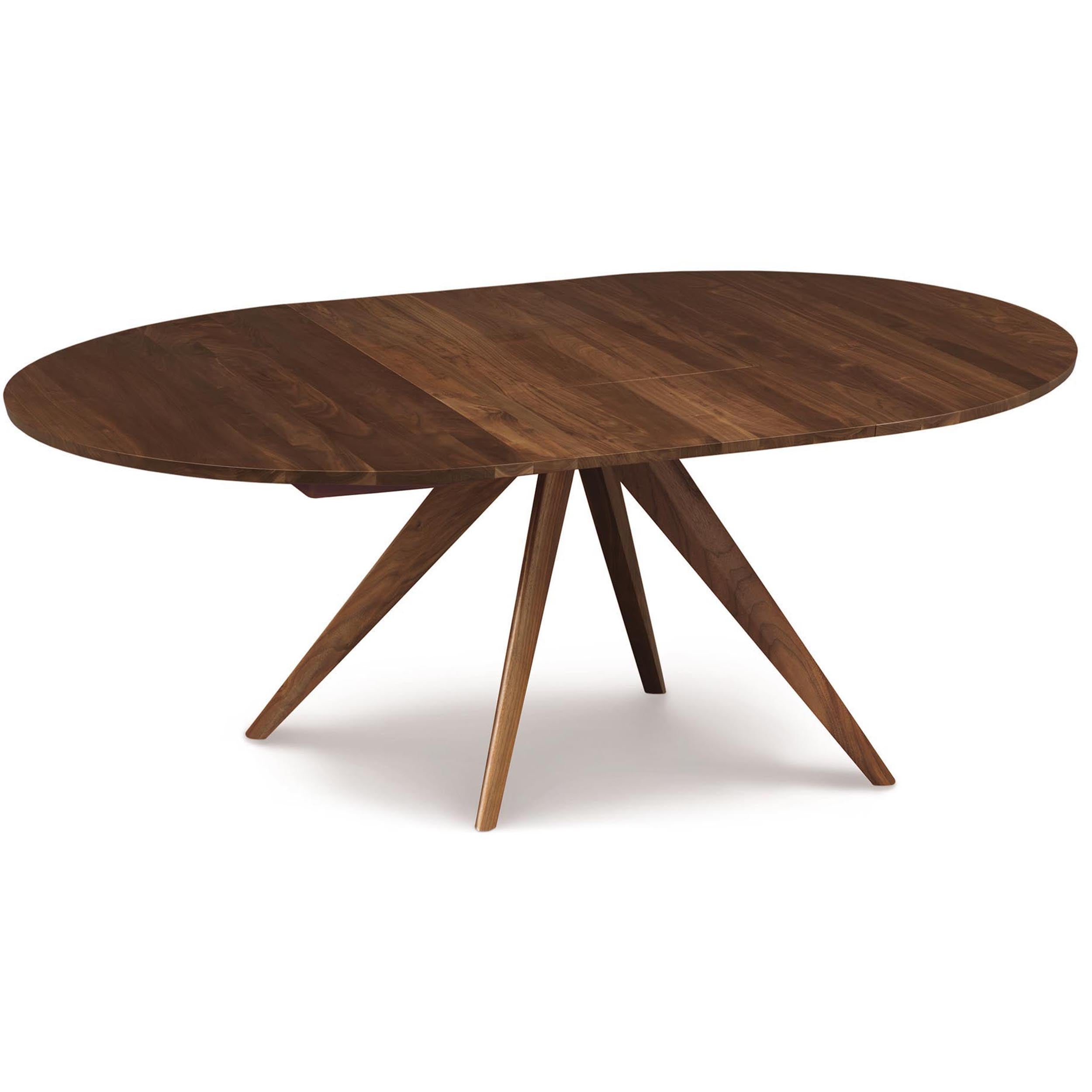 Catalina Round Extension Table, Natural Walnut