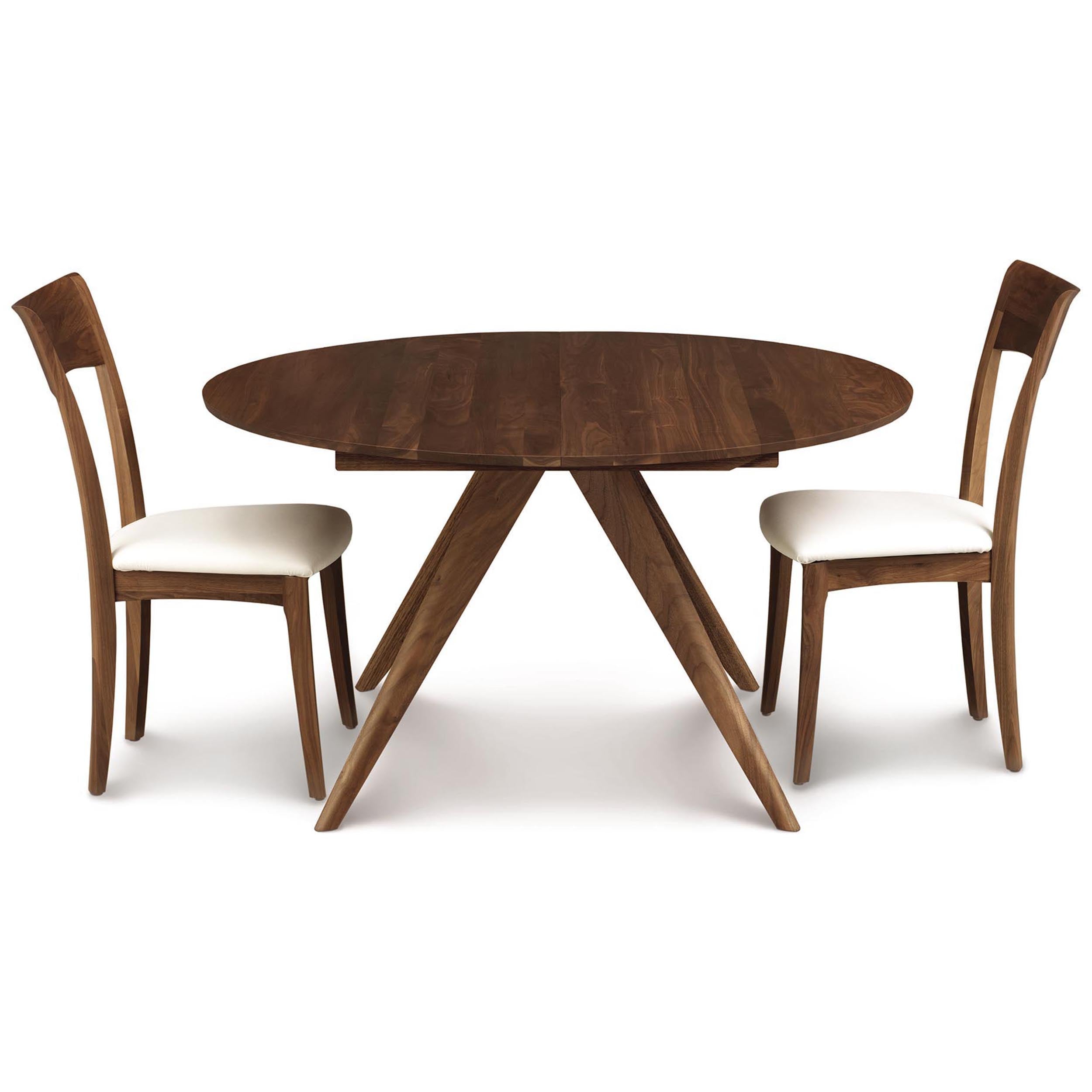 Catalina Round Extension Table, Natural Walnut