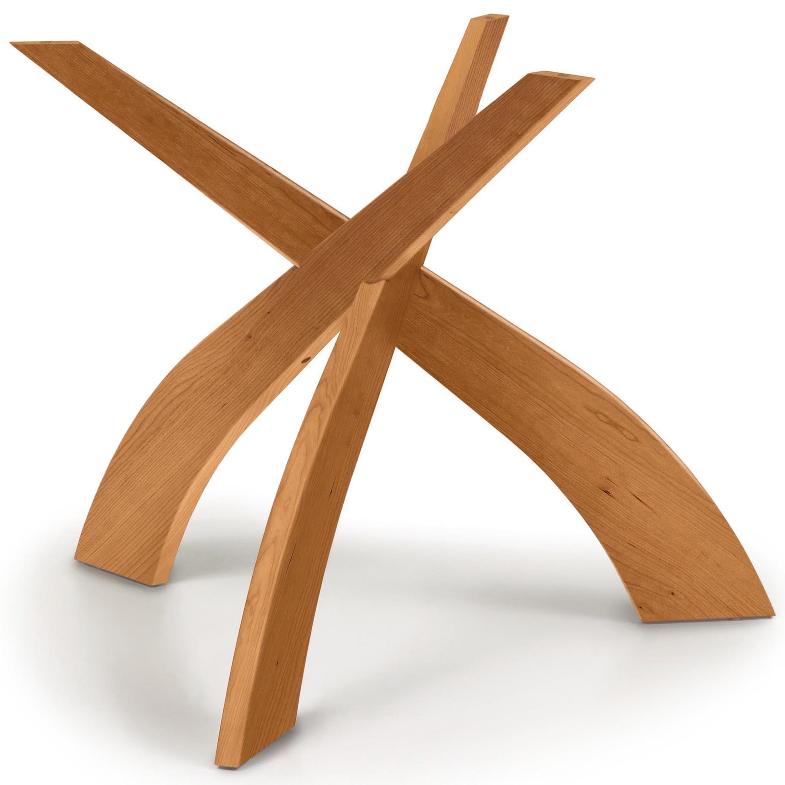 Entwine Dining Table Base, Natural Cherry