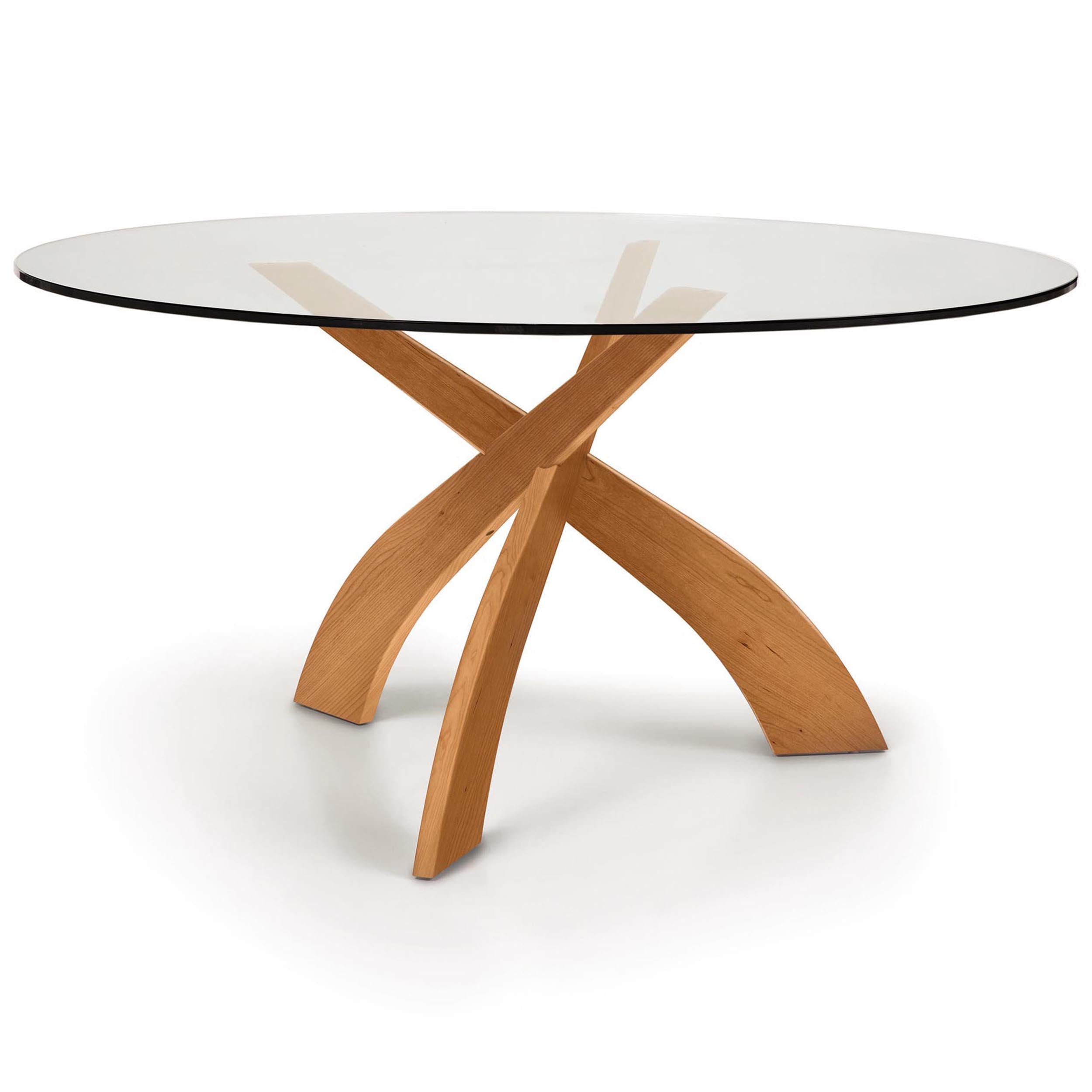 Entwine Dining Table Base, Natural Cherry