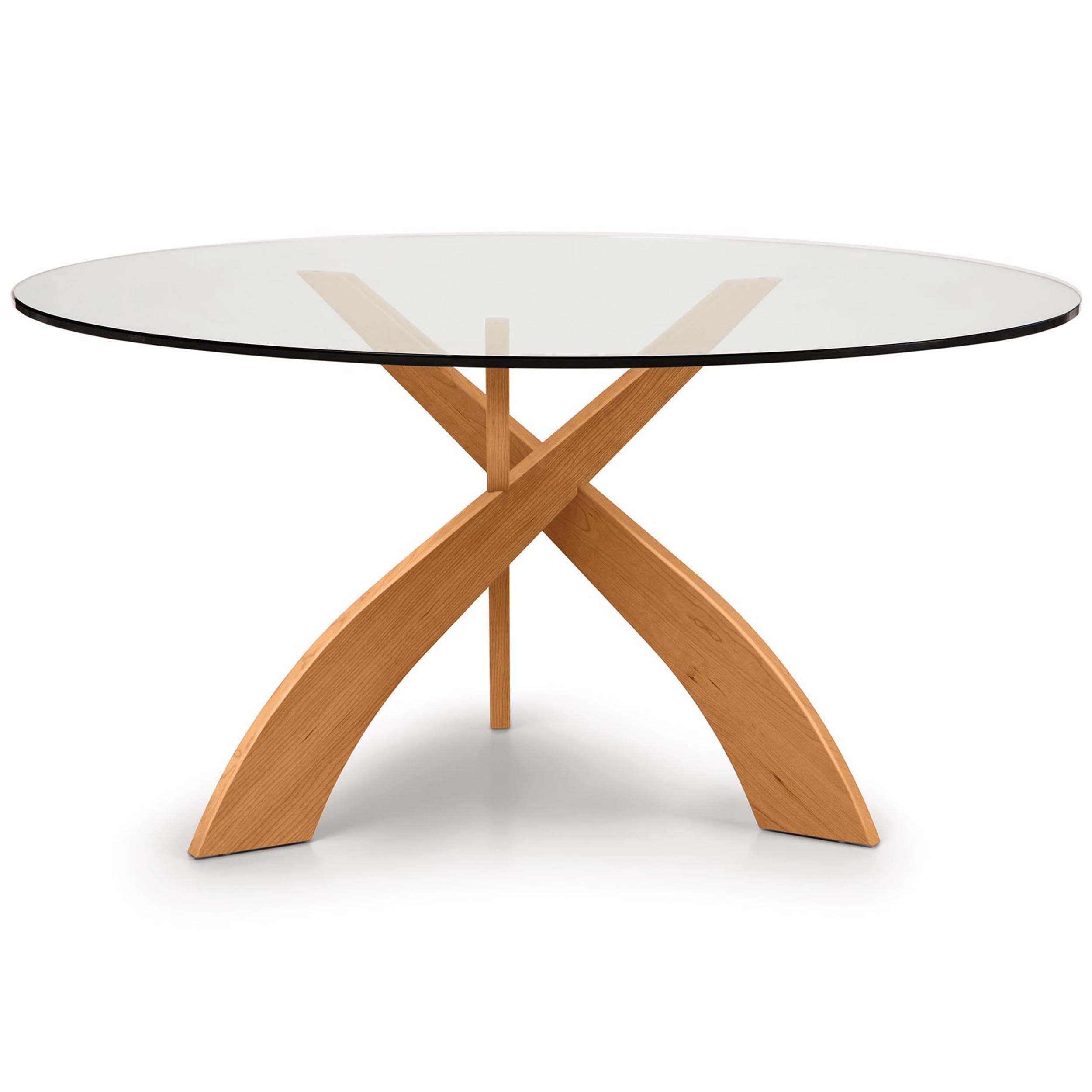 Entwine Dining Table Base, Natural Cherry