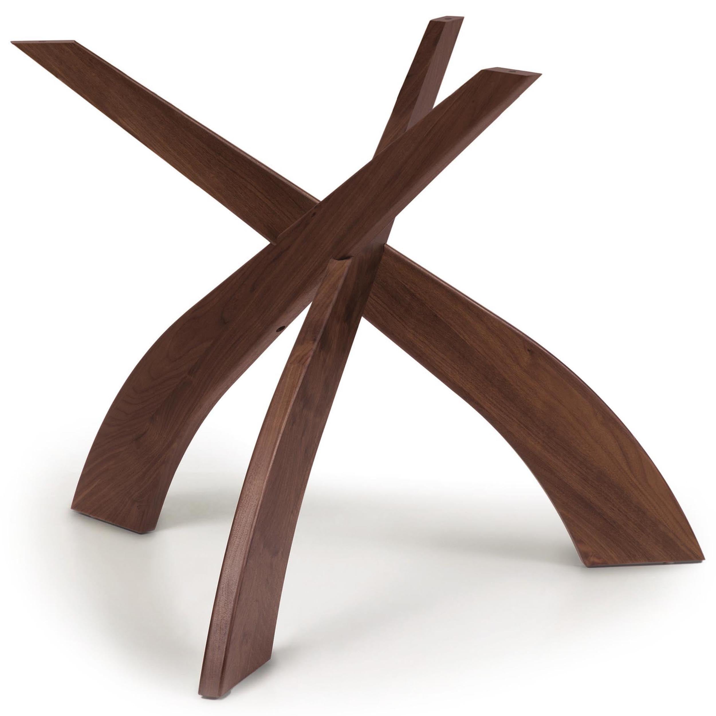 Entwine Dining Table Base, Natural Walnut