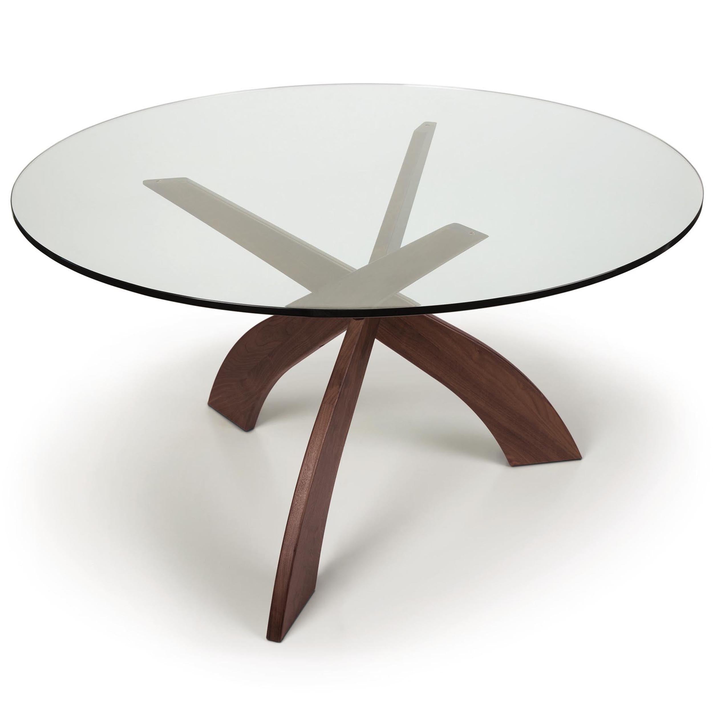 Entwine Dining Table Base, Natural Walnut