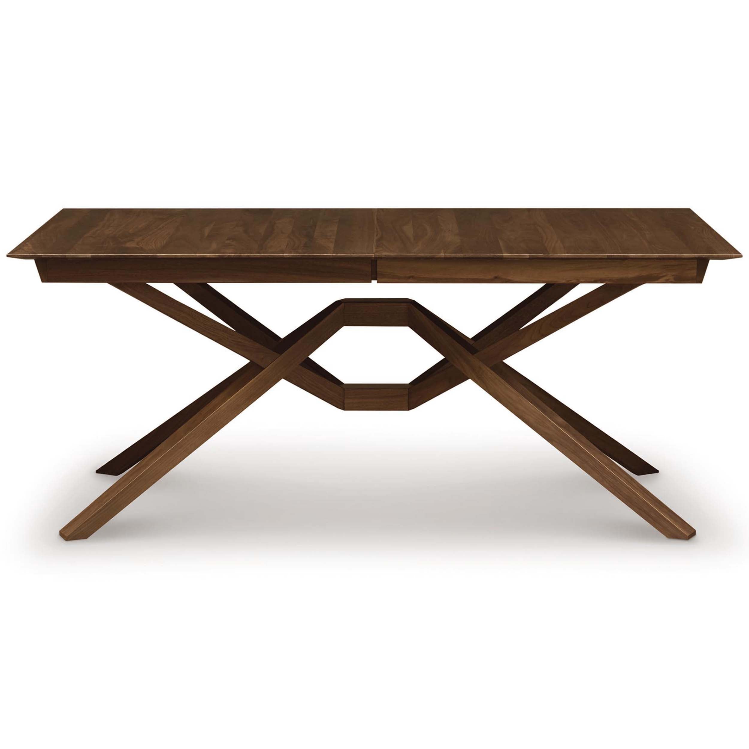 Exeter Double Leaf Extension Table, Natural Walnut