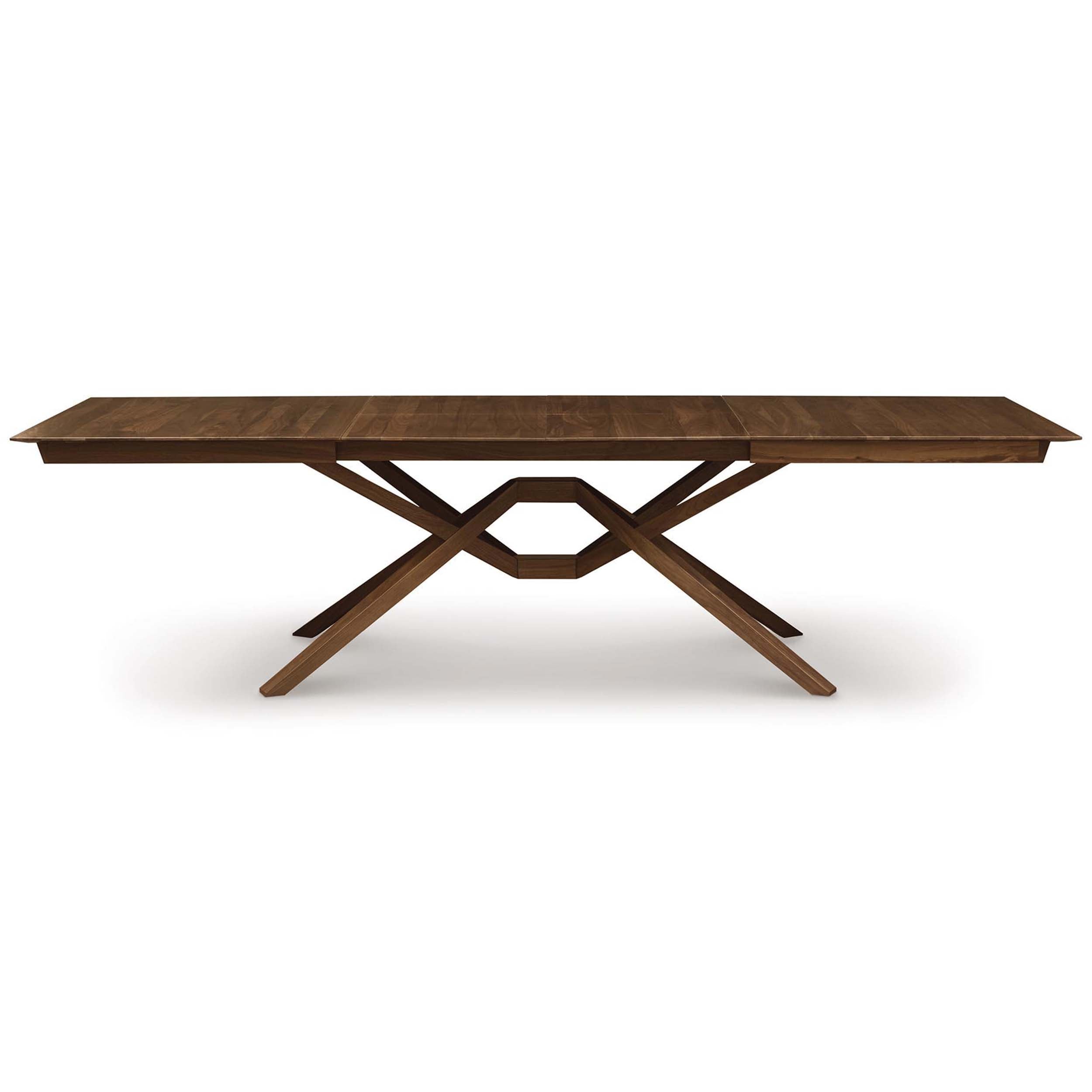 Exeter Double Leaf Extension Table, Natural Walnut