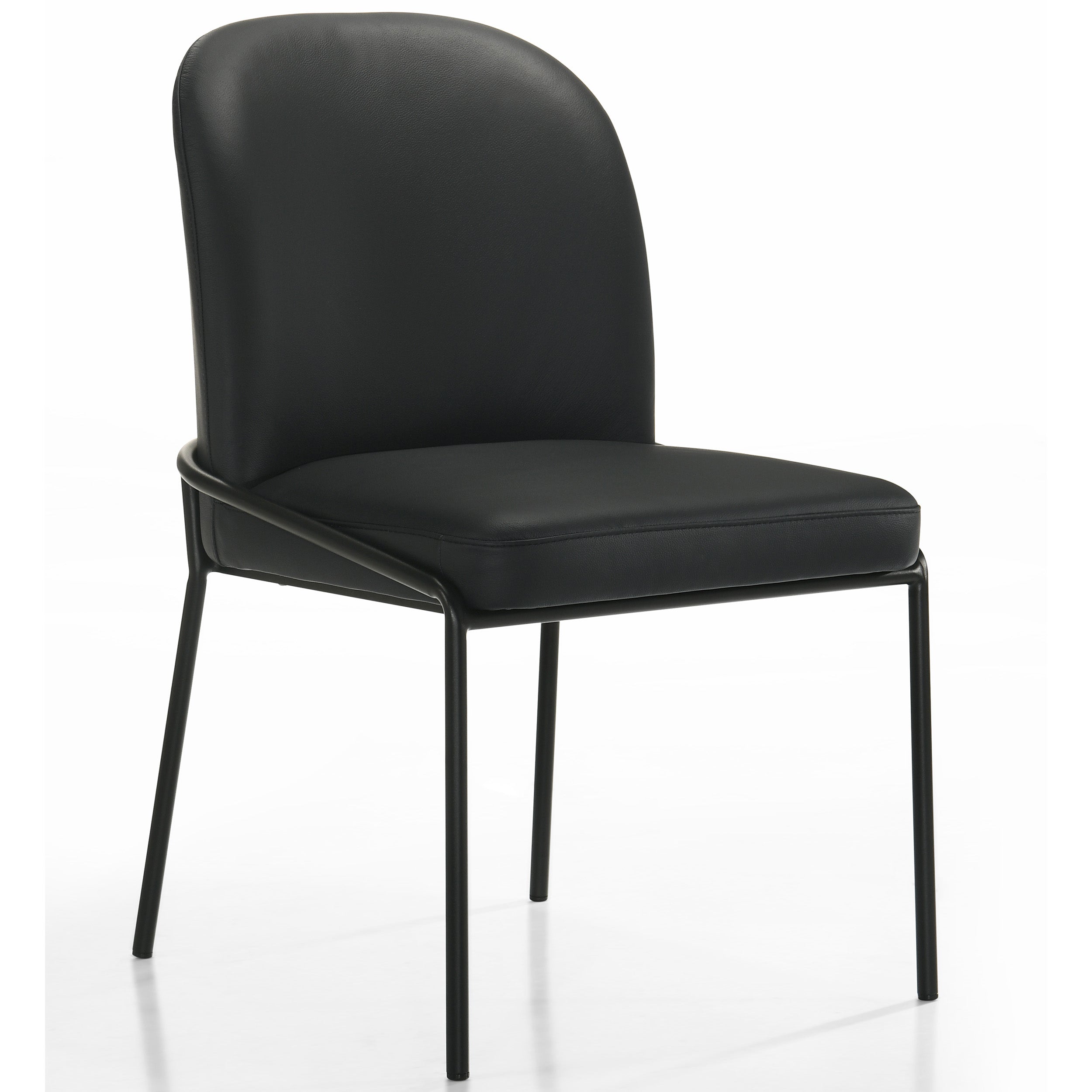 Lene 61244M Dining Chair, Black, Set of 2