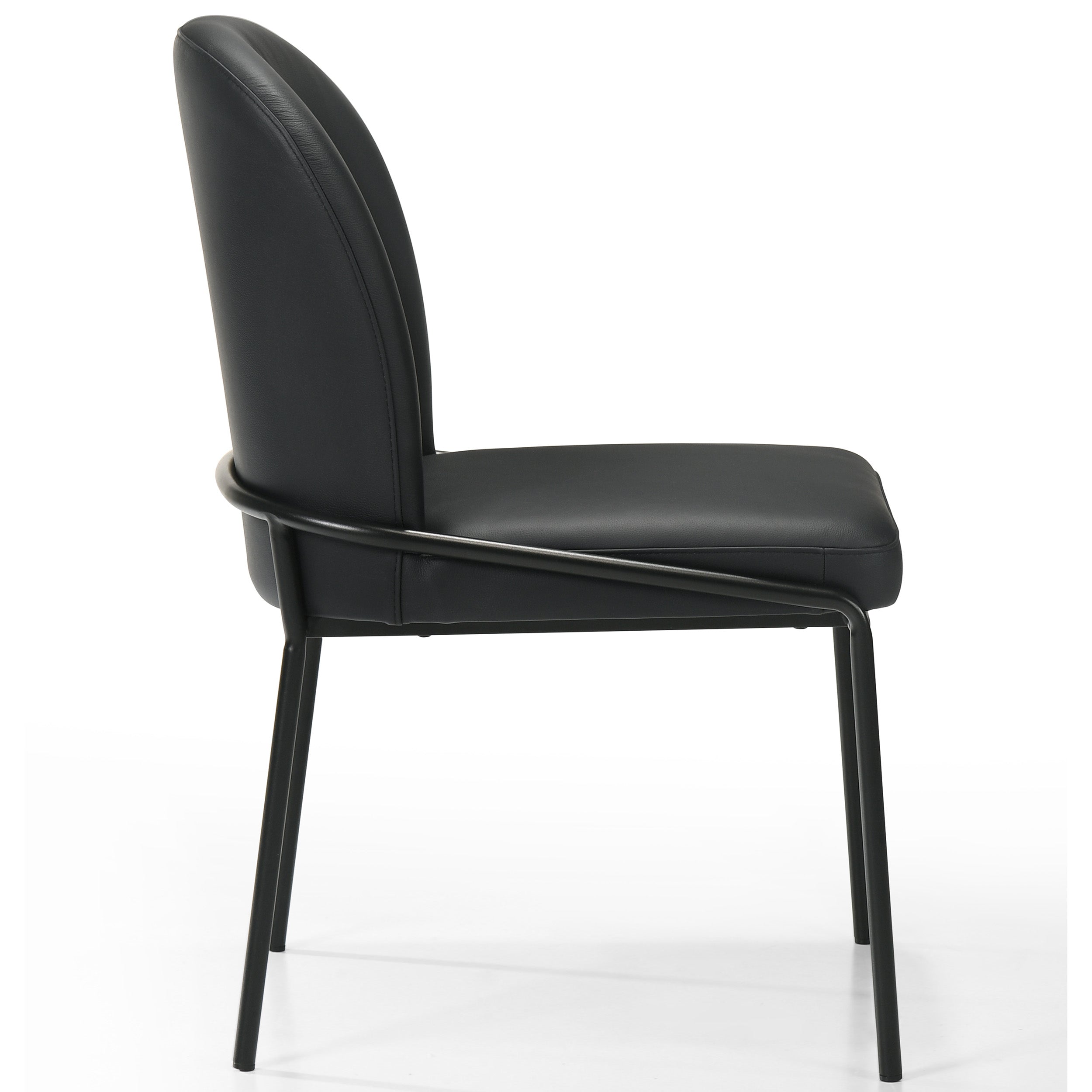 Lene 61244M Dining Chair, Black, Set of 2
