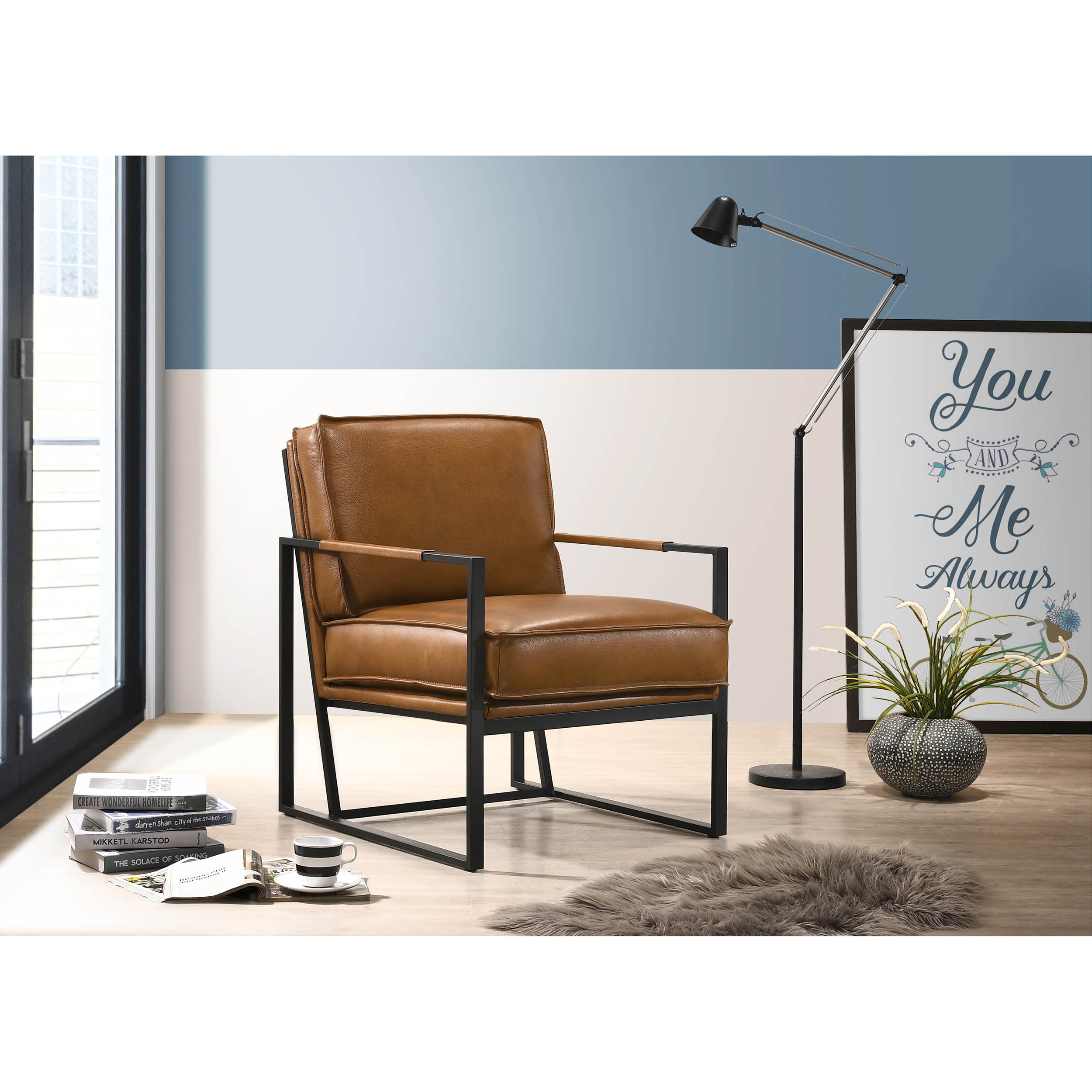 Boca 6904 Occasional Chair, Saddle