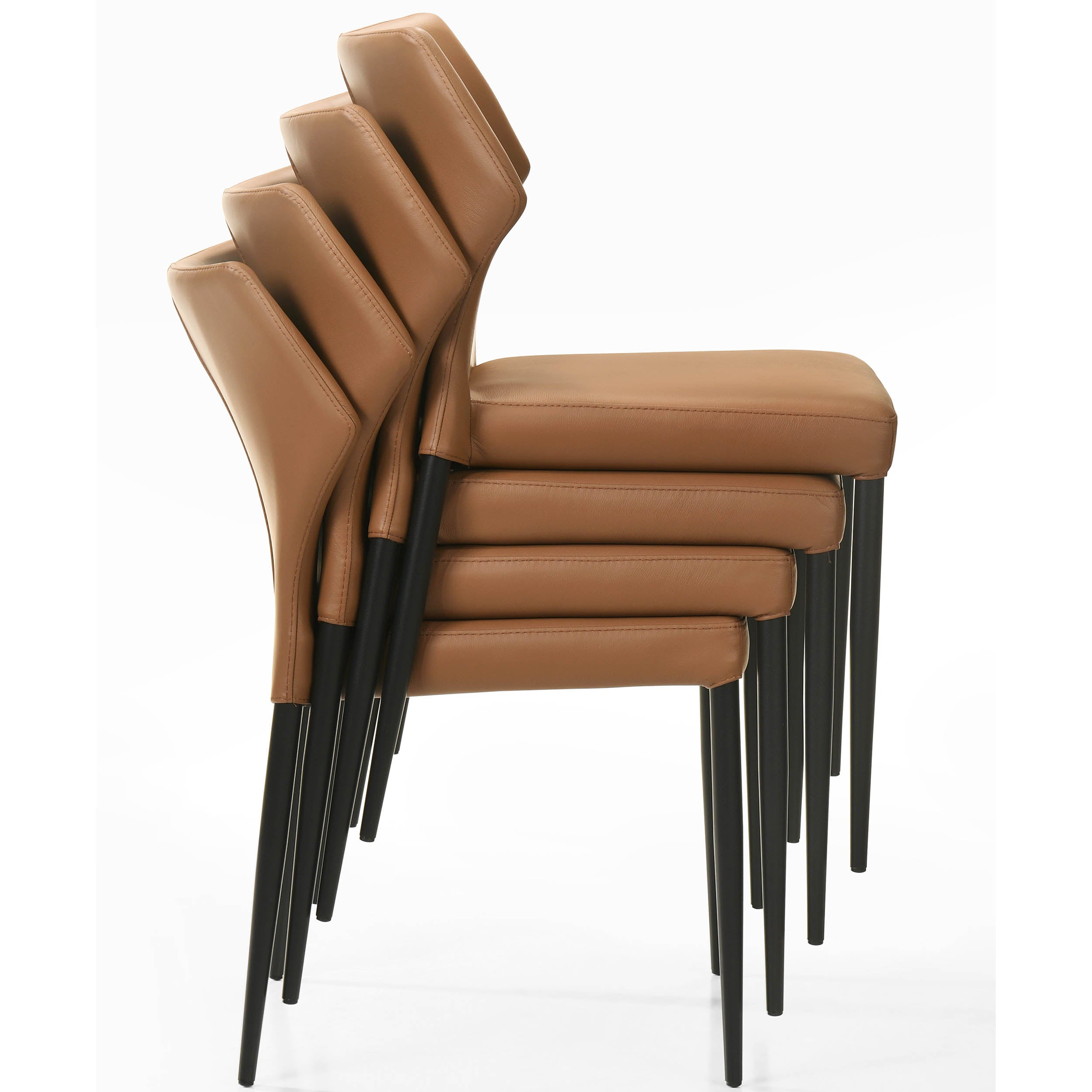 Luke 6911KM Dining Chair, Cognac, Set of 2
