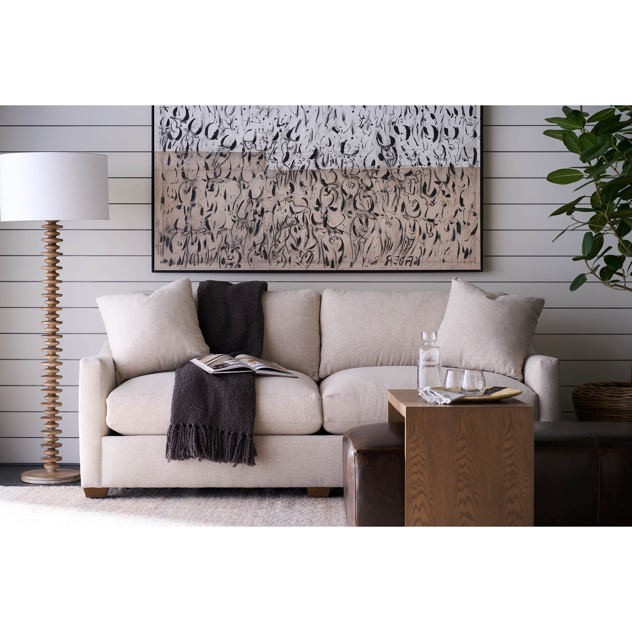 88" Quick Ship Bradford - Neutral Kid-proof Texture, Beige